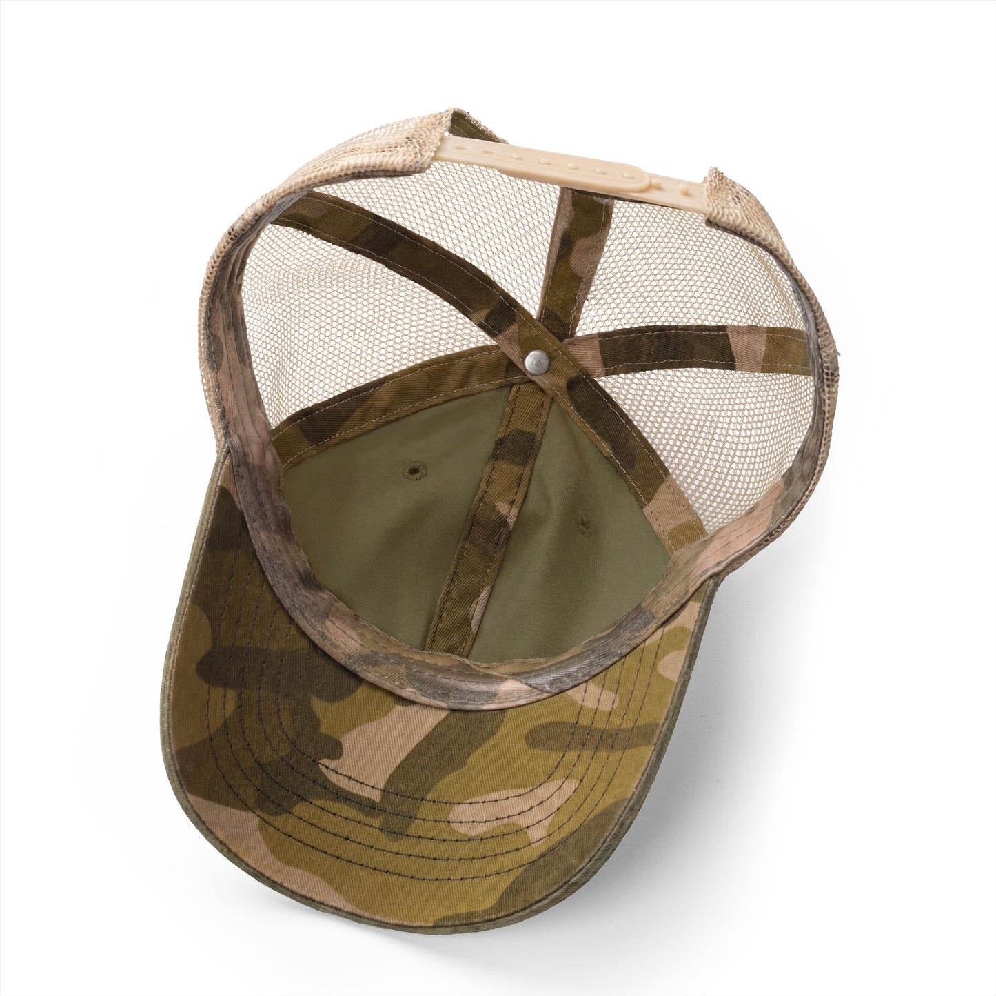 W T F Win The Faceoff Women's Washed Mesh-Back Cap