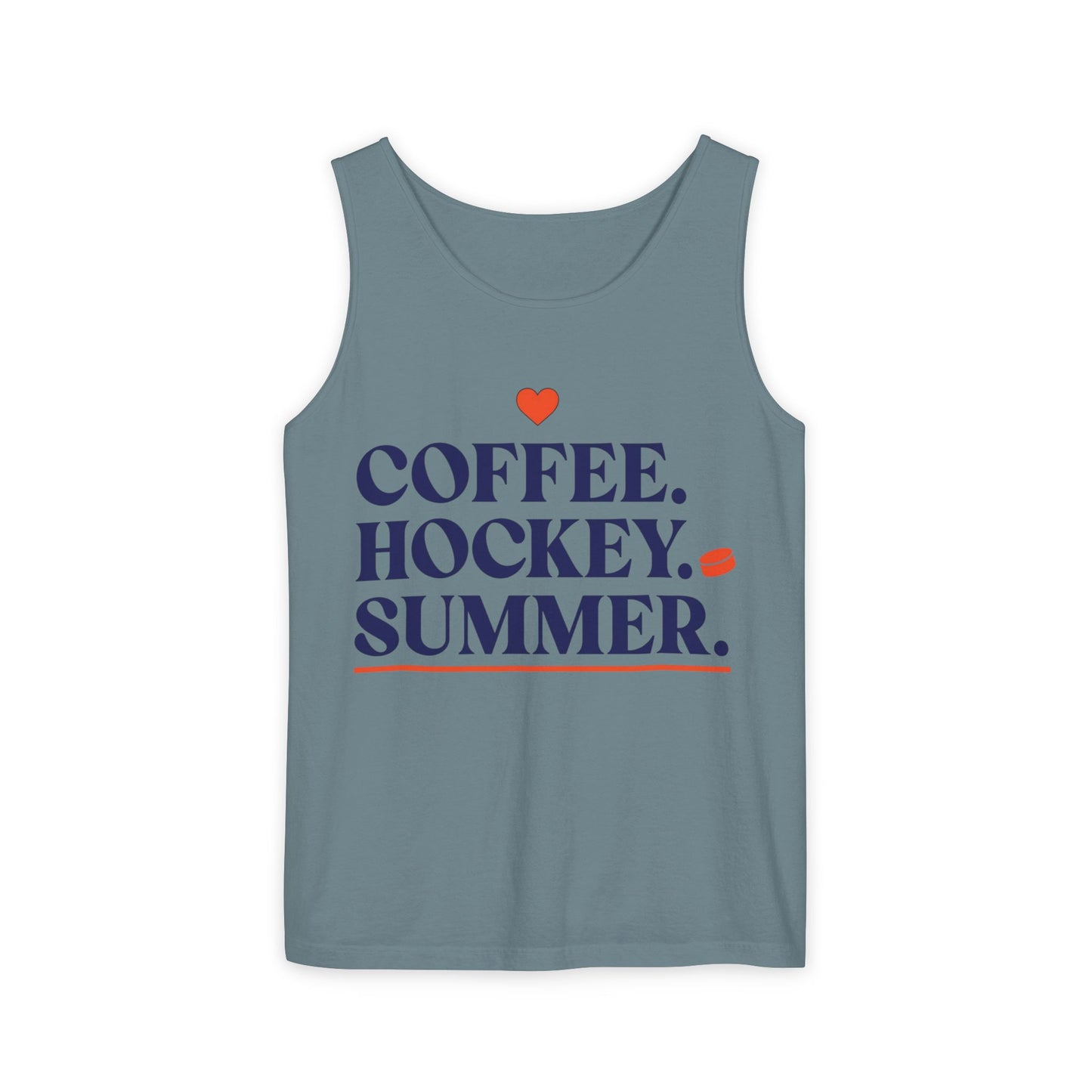 Coffee. Hockey. Summer. Tank Top