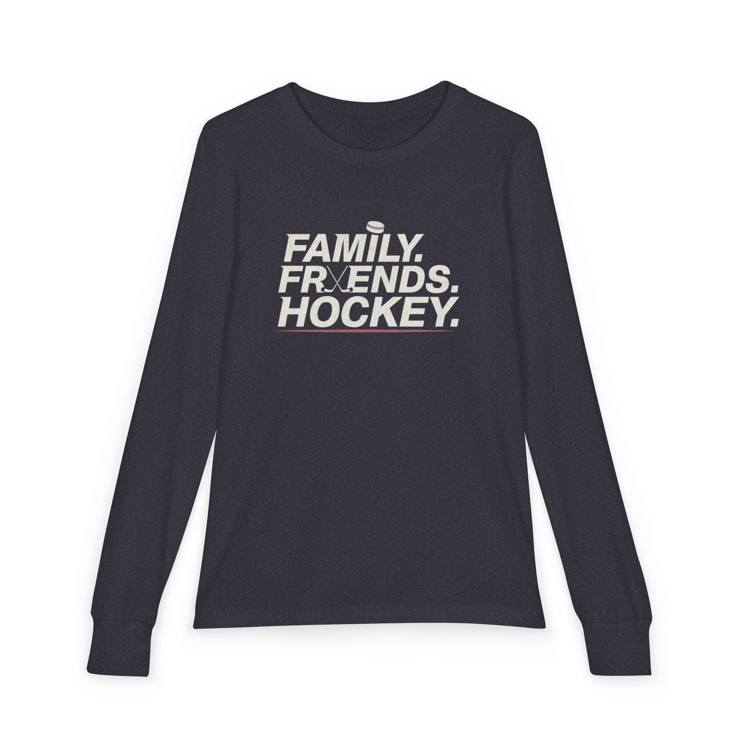 Family Friends Hockey Youth Long Sleeve Tee