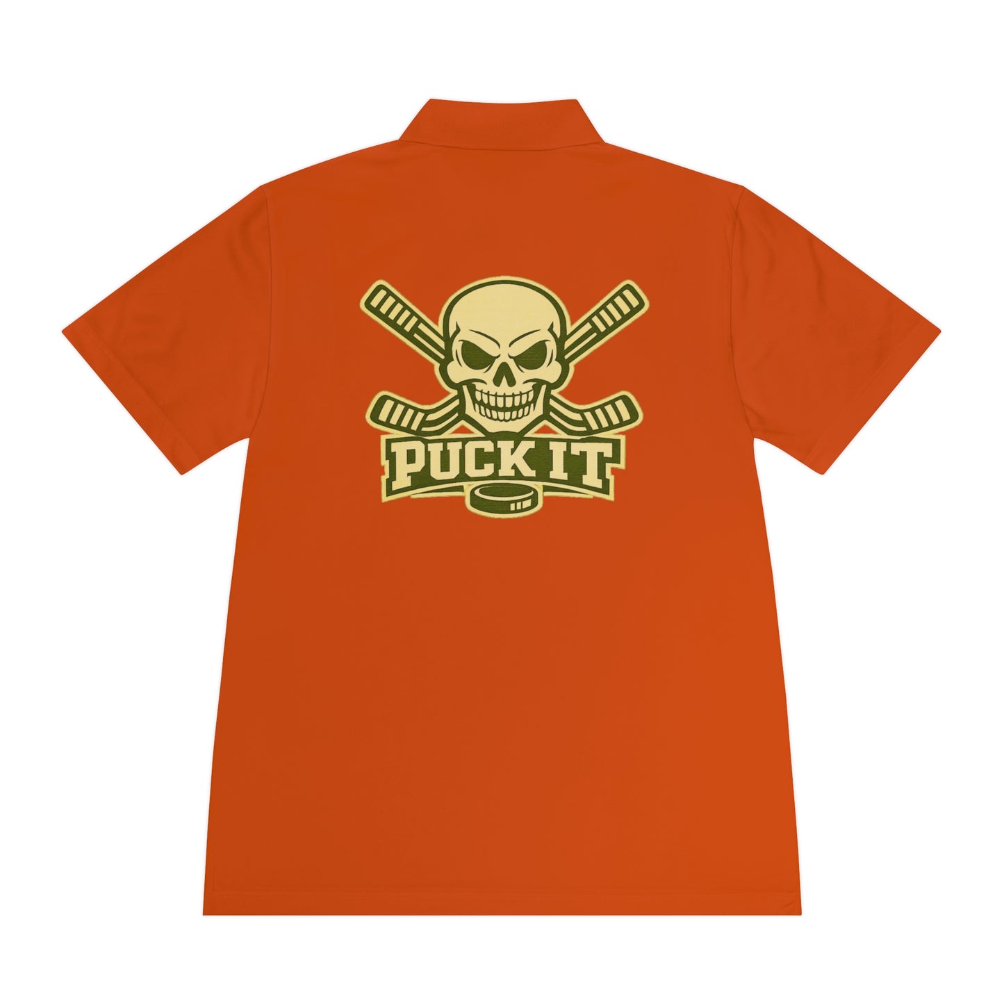 Hockey Skull Polo — "Puck It" Men's Sport Polo