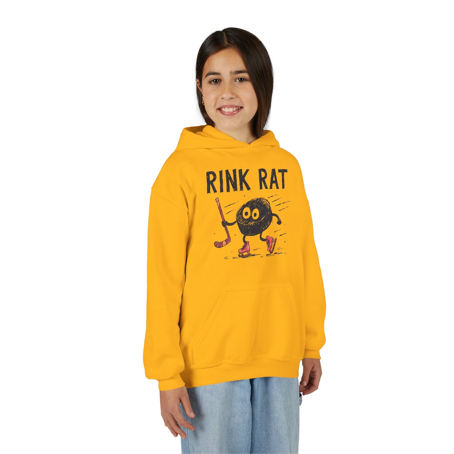 Youth Hoodie — "Rink Rat"