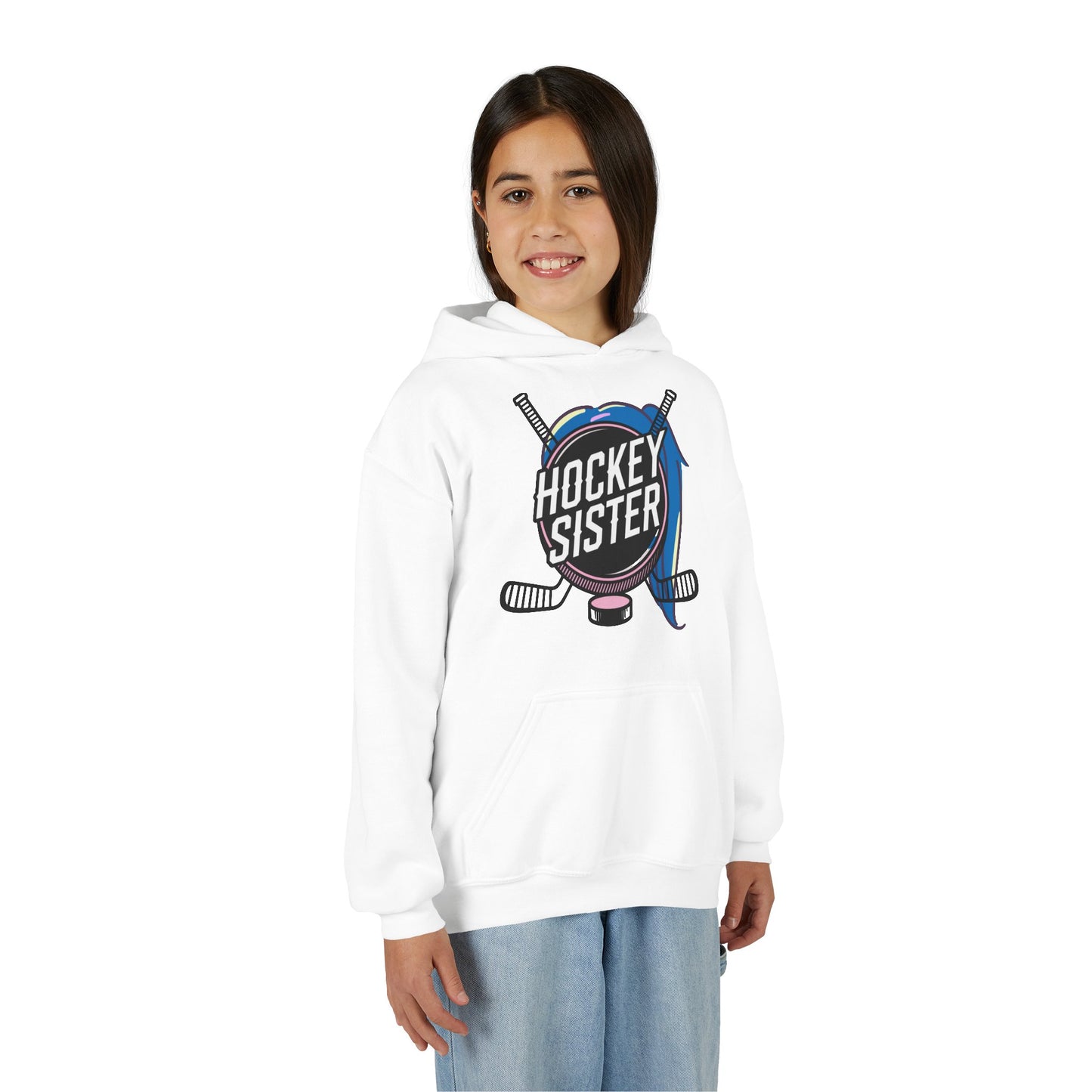 Hockey Sister Youth Hoodie