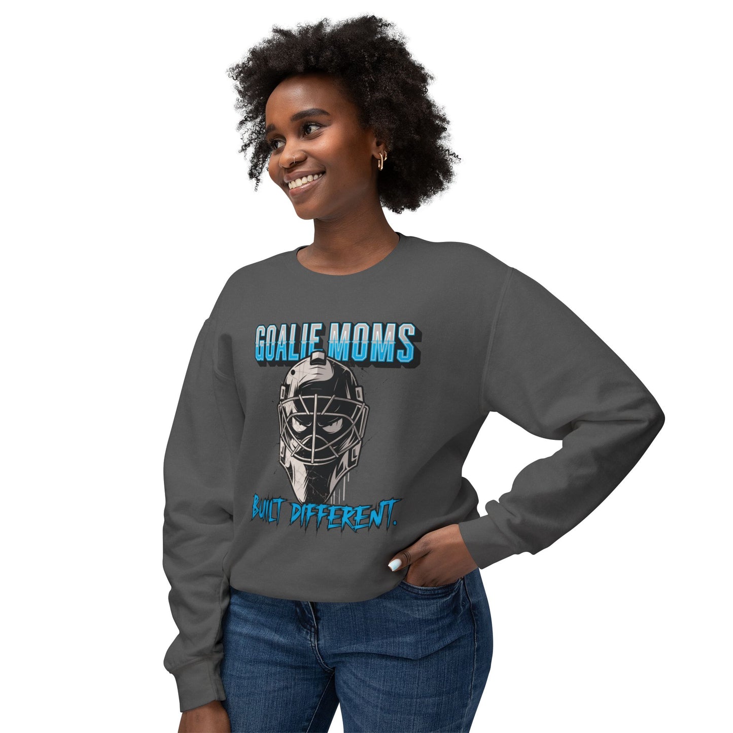 Goalie Moms "Built Different" Crewneck