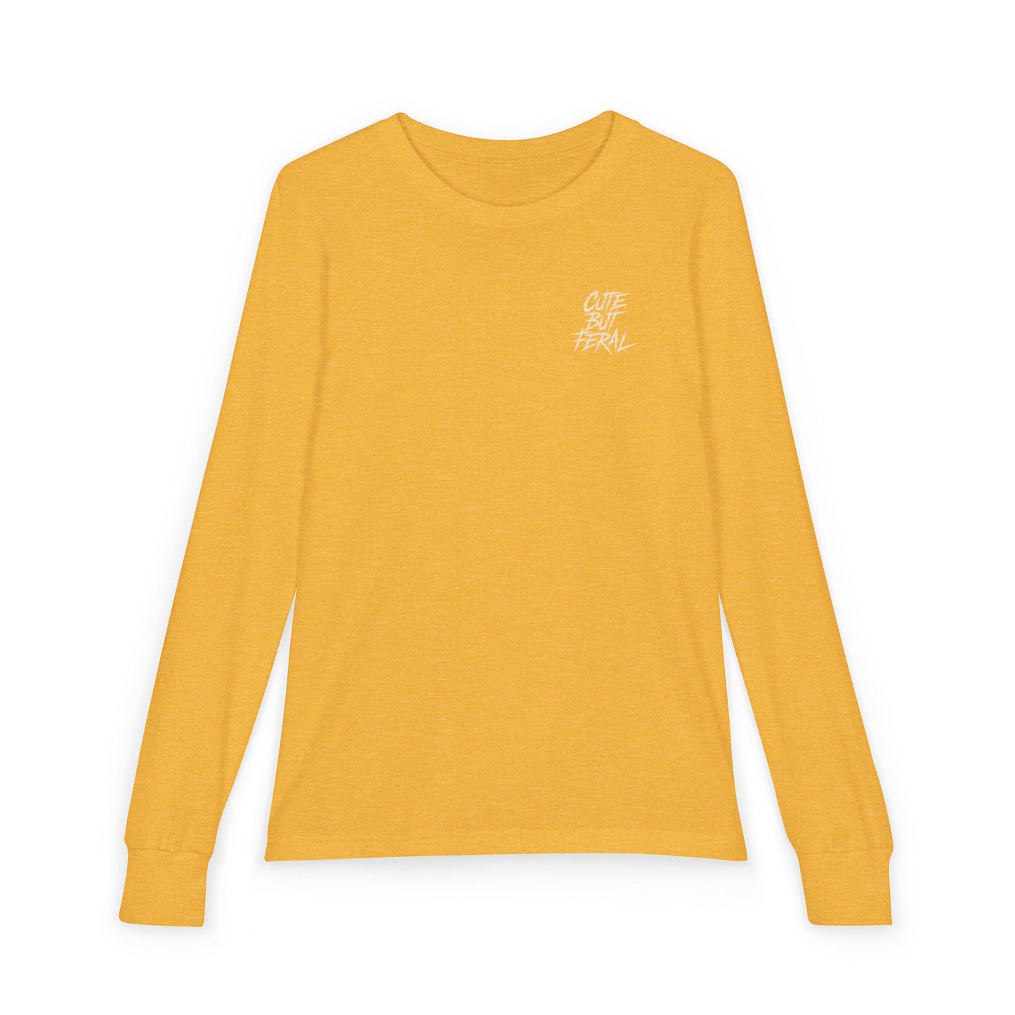 Cute But Feral Youth Long Sleeve Tee — Youth Jersey Shirt with Raccoon Graphic