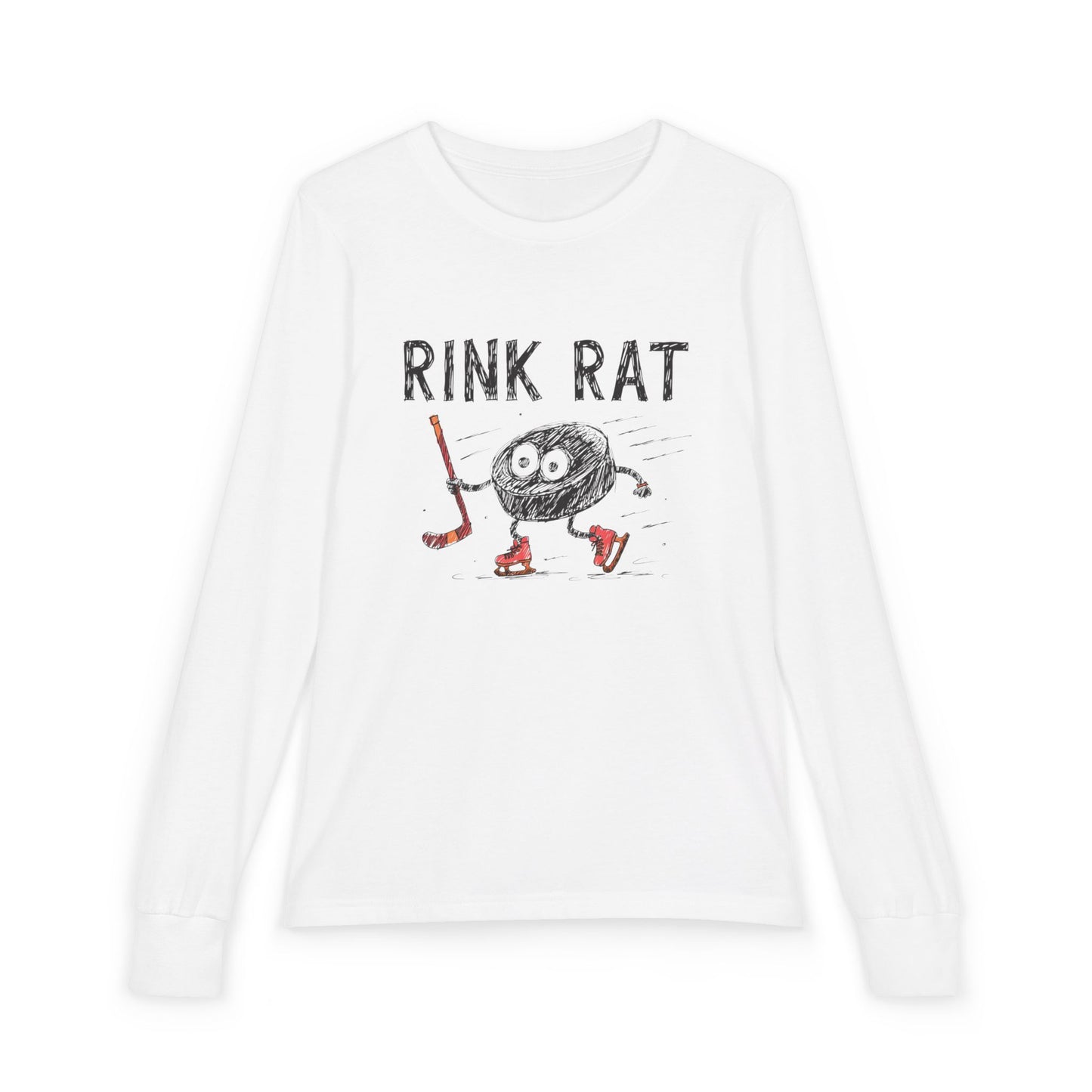 Youth Hockey Long Sleeve Tee - "Rink Rat"