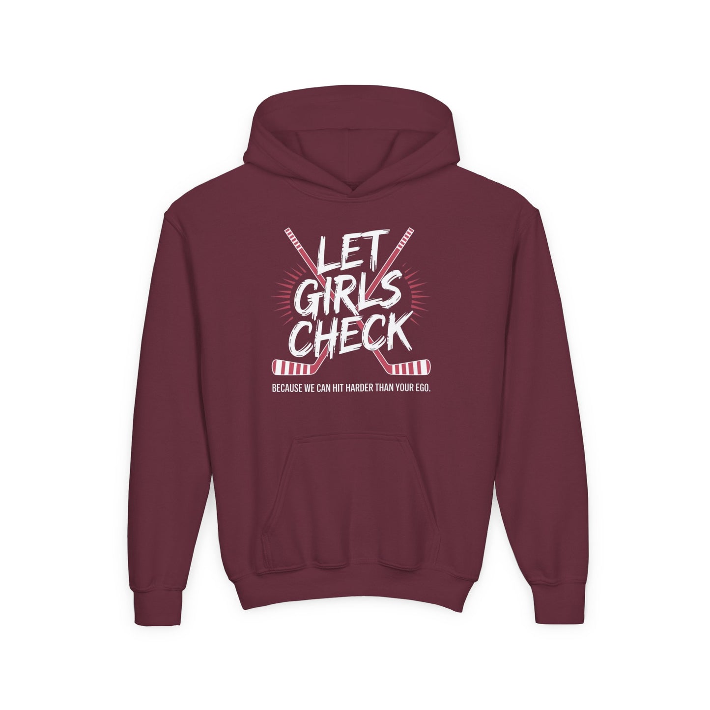 Let Girls Check Youth Hoodie