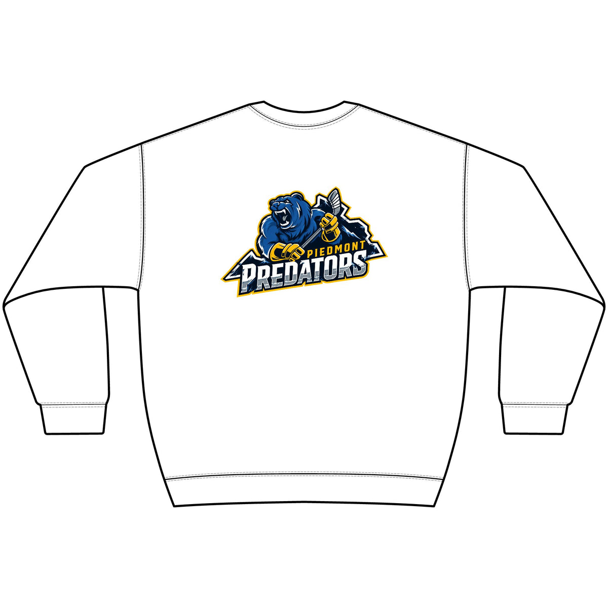 Predators Crewneck Sweatshirt — Bold Blue Sports Logo Pullover