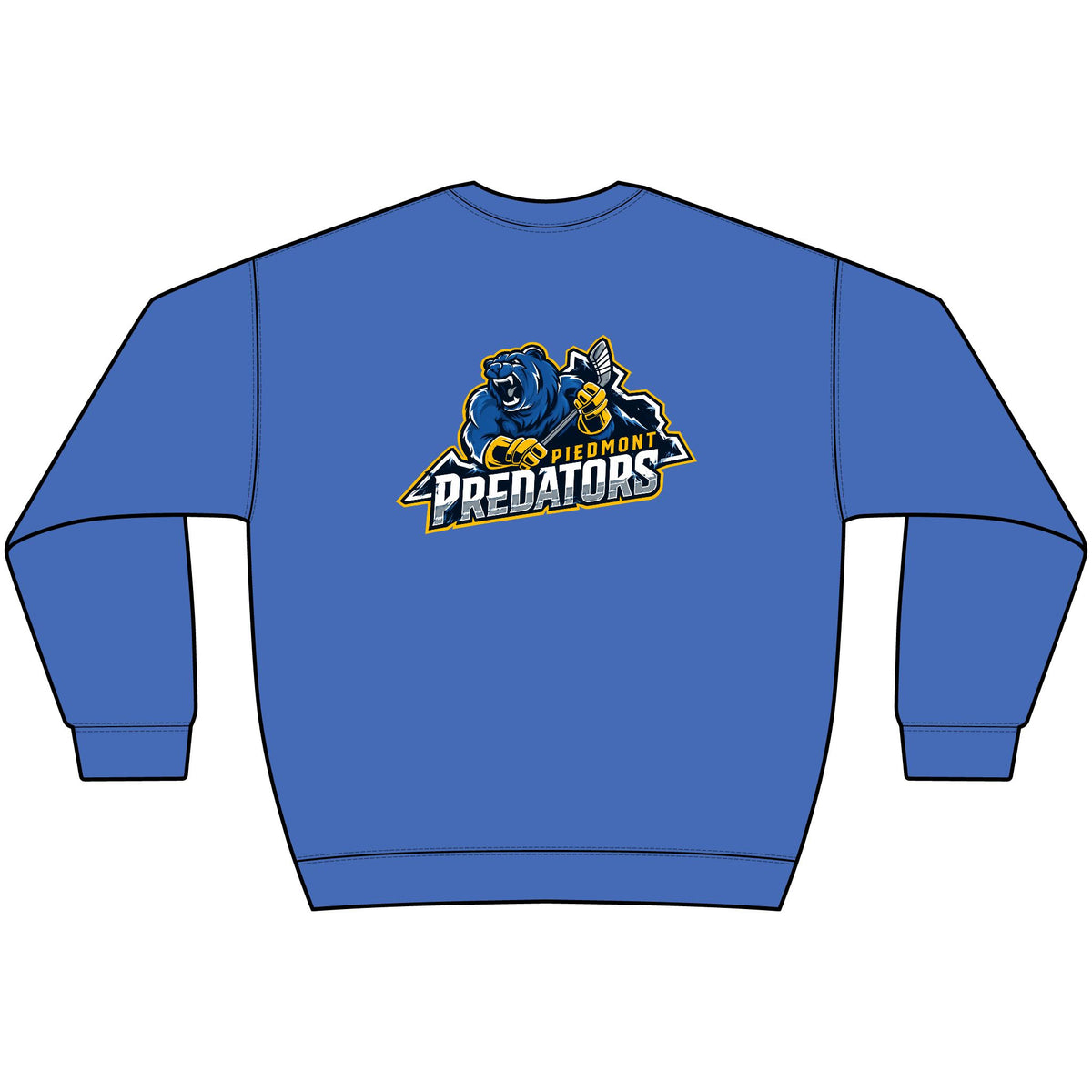Predators Crewneck Sweatshirt — Bold Blue Sports Logo Pullover