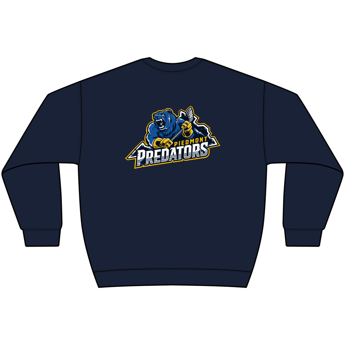 Predators Crewneck Sweatshirt — Bold Blue Sports Logo Pullover