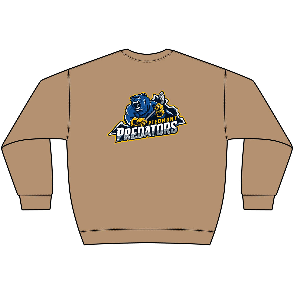 Predators Crewneck Sweatshirt — Bold Blue Sports Logo Pullover