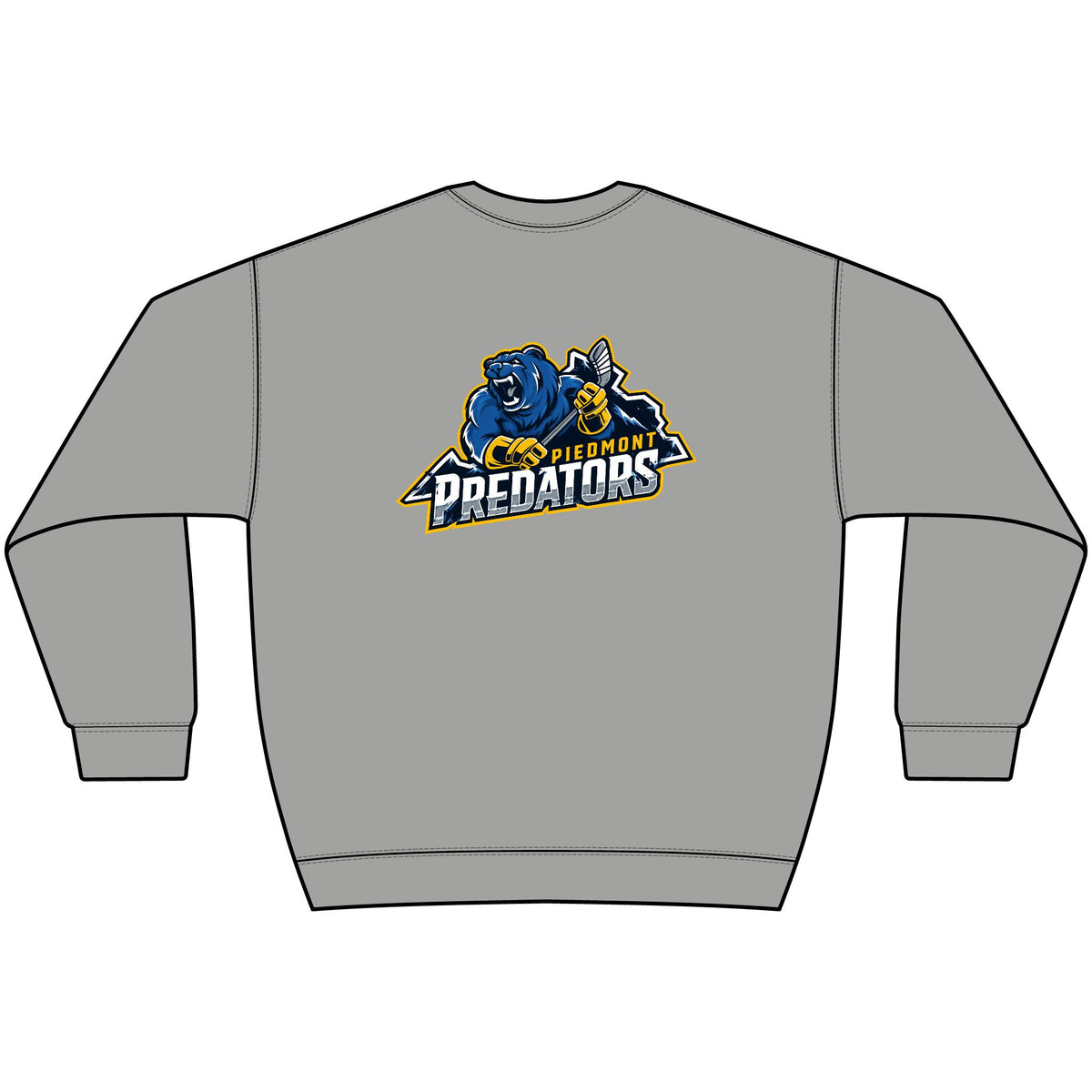 Predators Crewneck Sweatshirt — Bold Blue Sports Logo Pullover