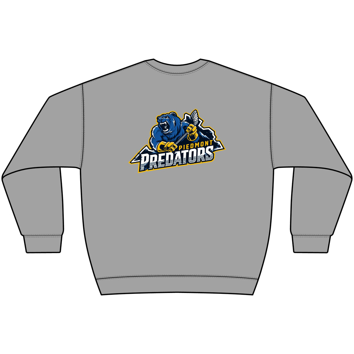 Predators Crewneck Sweatshirt — Bold Blue Sports Logo Pullover