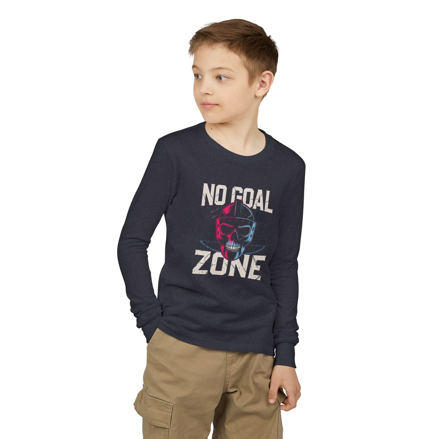 Youth Long Sleeve Tee — "No Goal Zone"