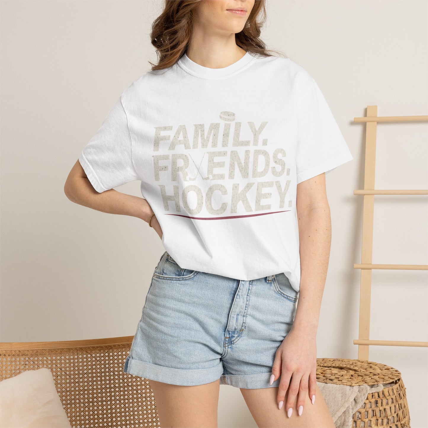 Family. Friends. Hockey. T-shirt