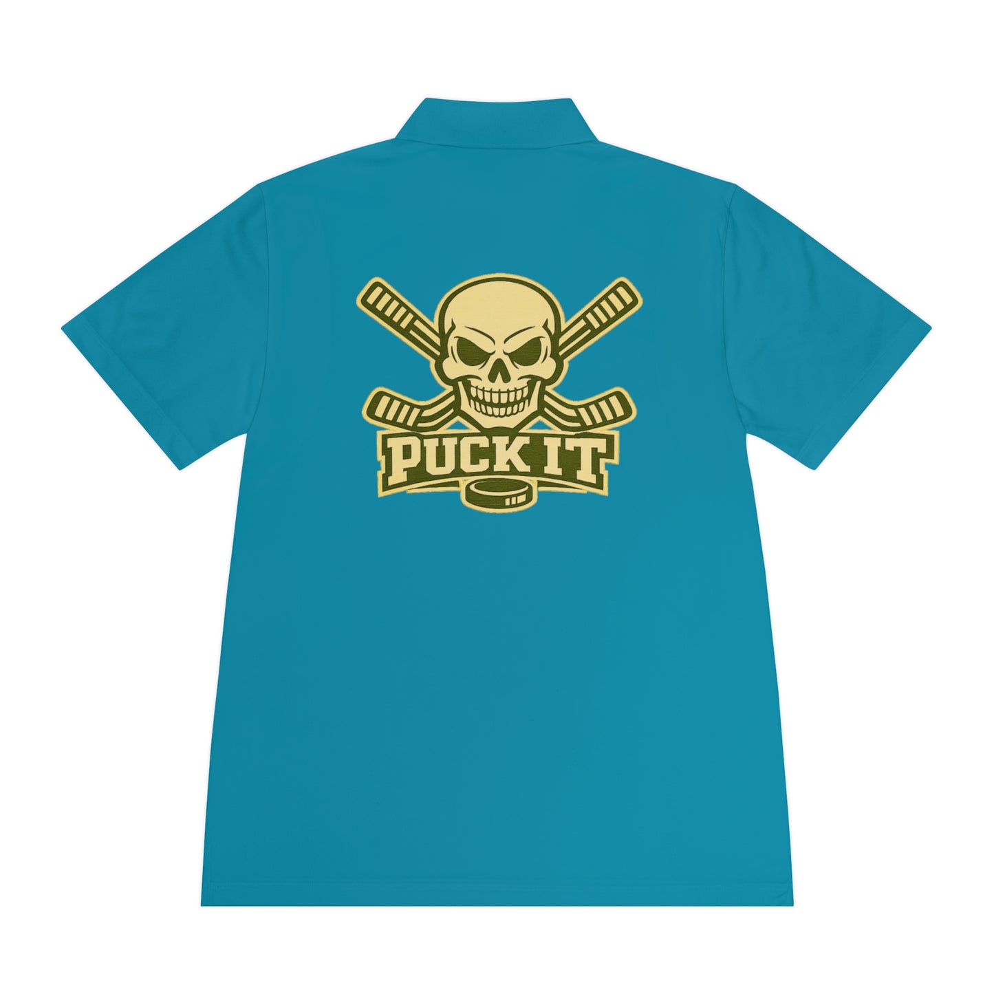 Hockey Skull Polo — "Puck It" Men's Sport Polo