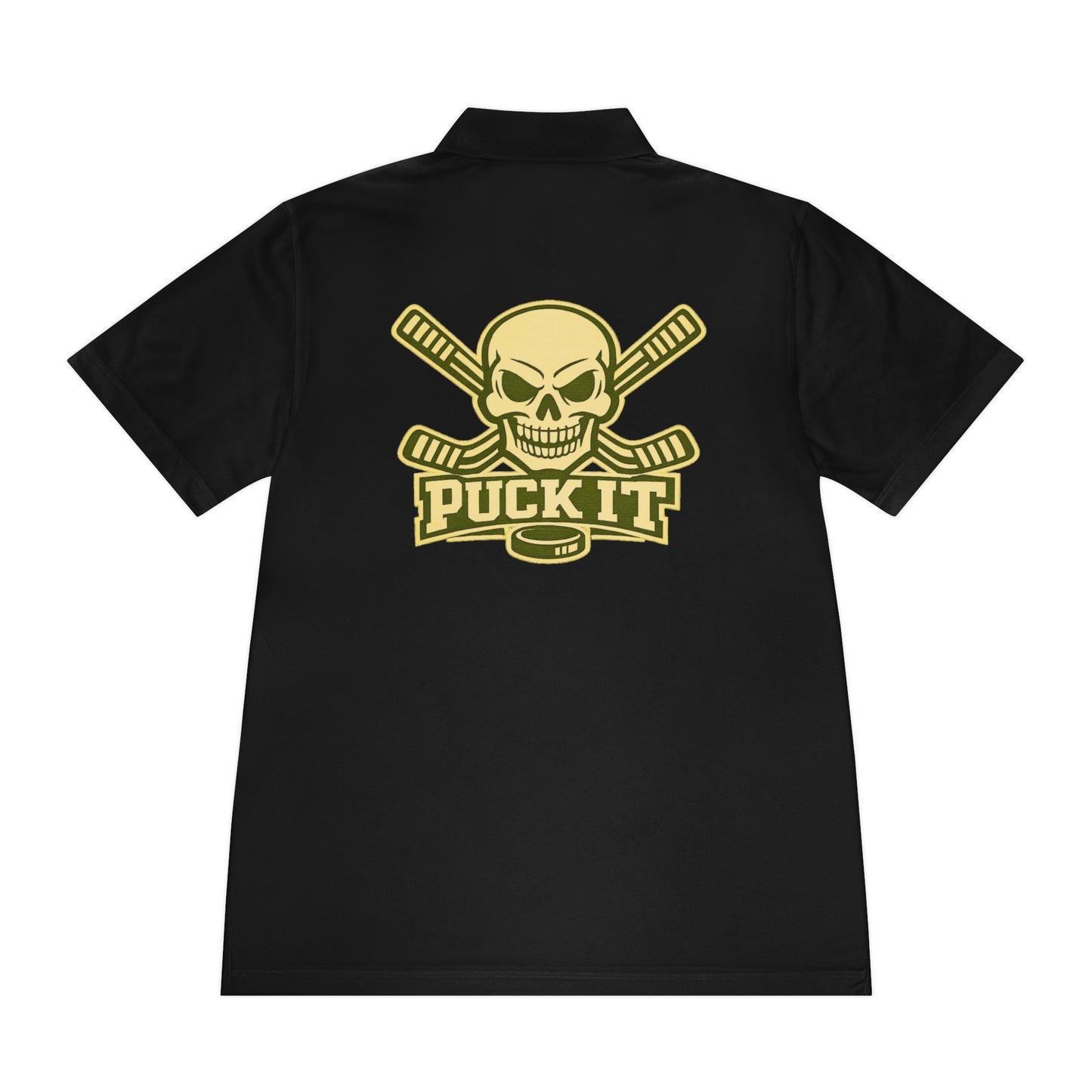 Hockey Skull Polo — "Puck It" Men's Sport Polo