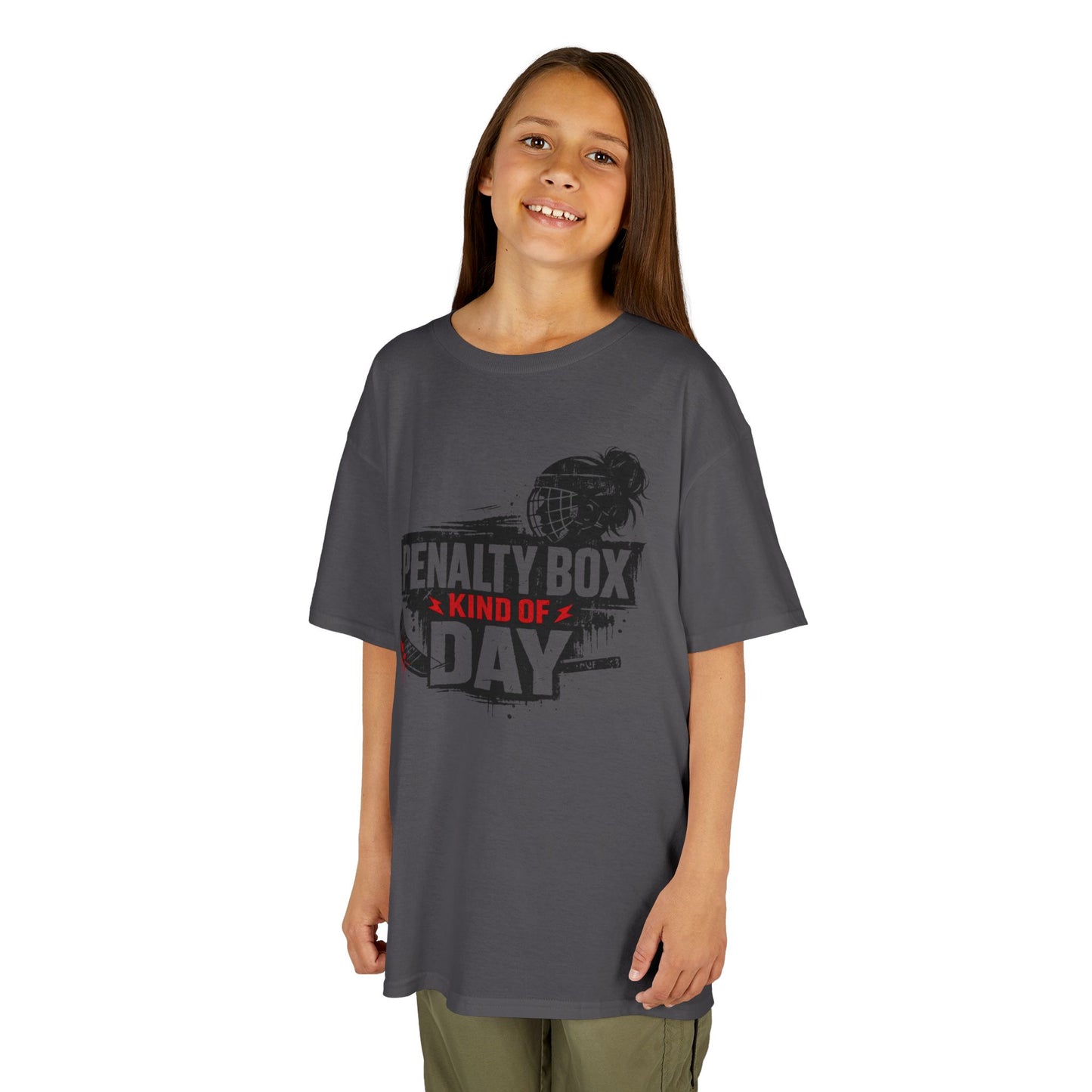 Girls Hockey T‑Shirt — "Penalty Box Kind of Day"
