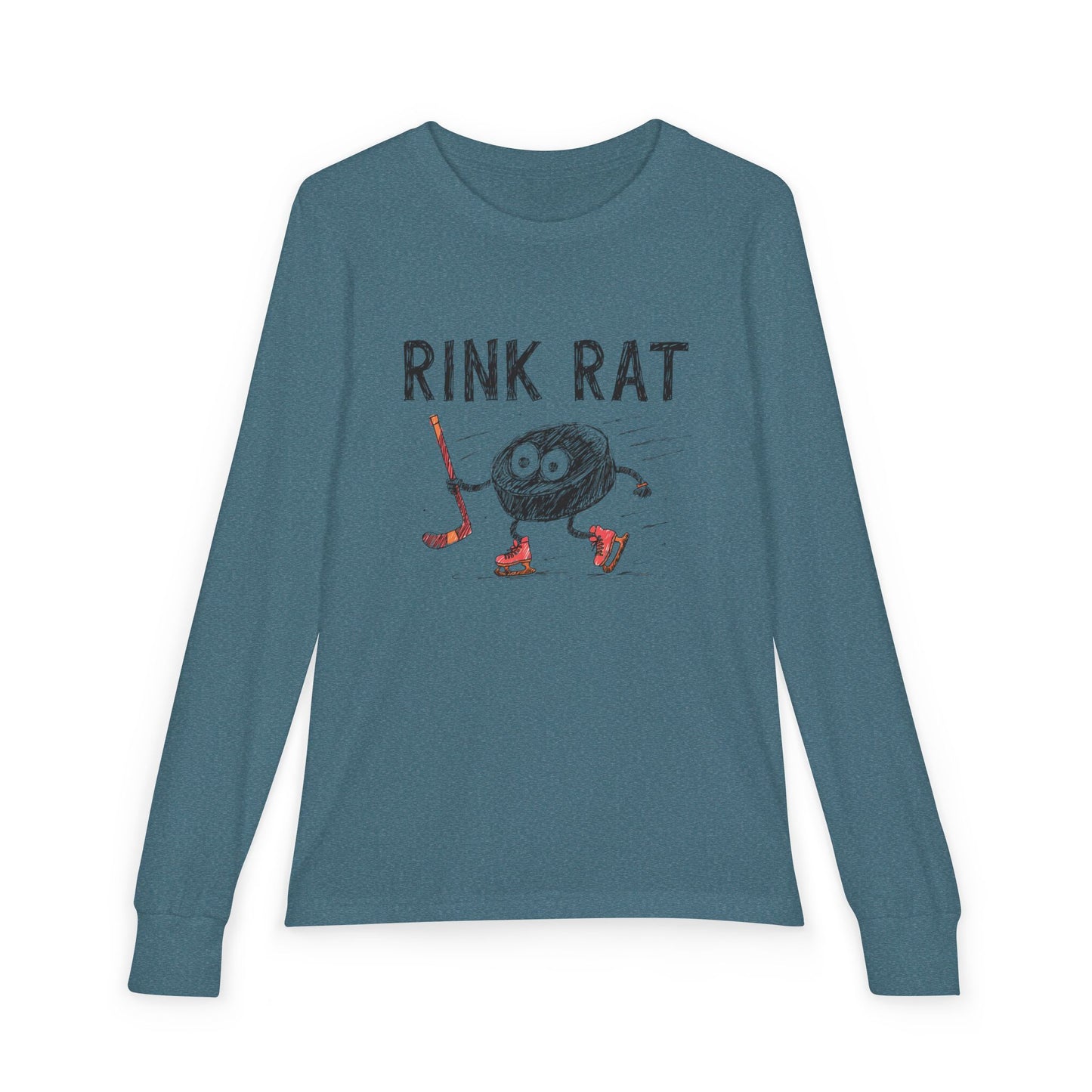 Youth Hockey Long Sleeve Tee - "Rink Rat"
