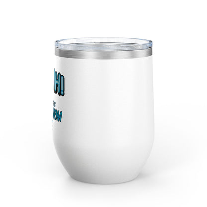 ShhhHockey Mom Wine Tumbler, 12oz | Shhh! I Earned This | Gift for Hockey Moms | Stainless Steel Insulated Cup | Sports Moms