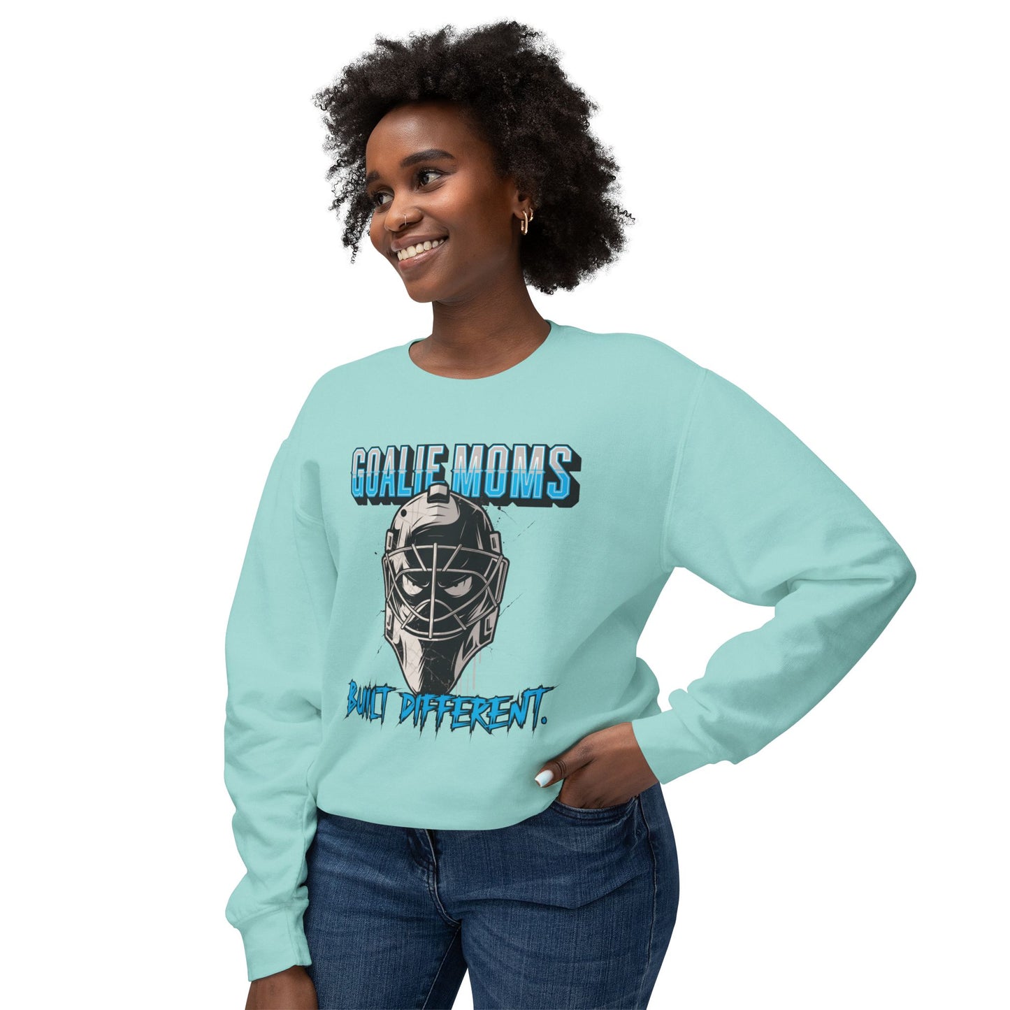 Goalie Moms "Built Different" Crewneck