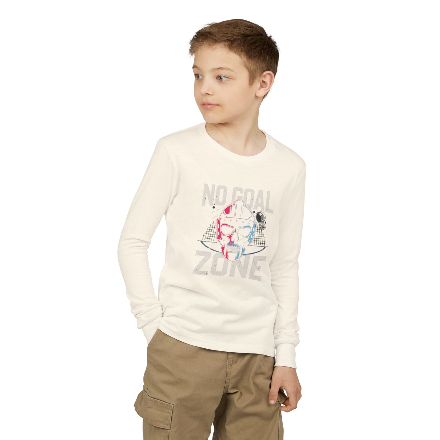 Youth Long Sleeve Tee — "No Goal Zone"