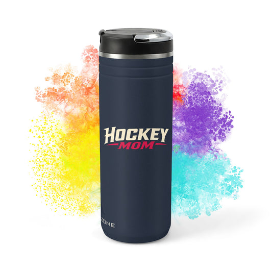 Personalized Hockey Mom 24oz Thermal Straw Tumbler — Insulated Travel Mug for Hockey Parents