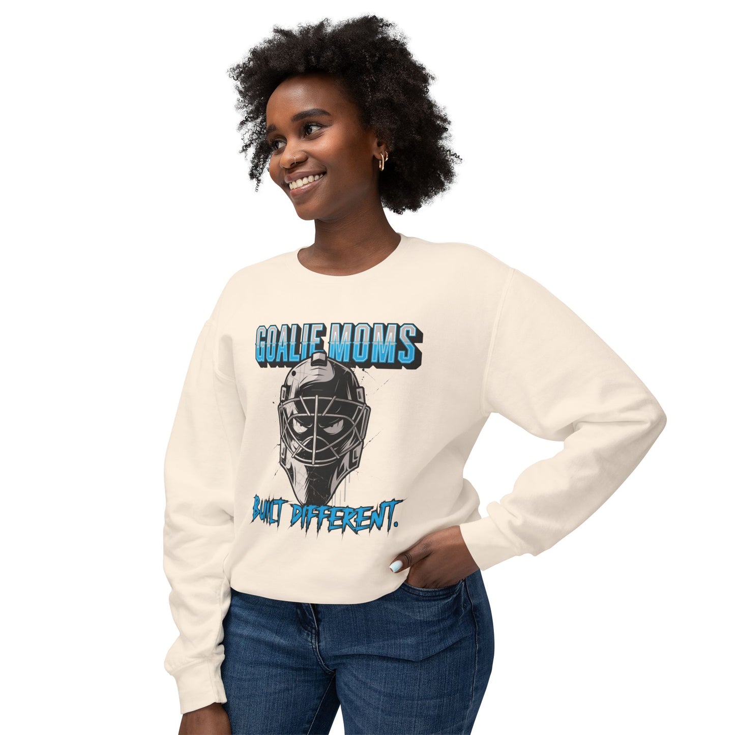 Goalie Moms "Built Different" Crewneck