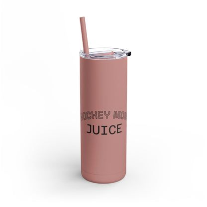 Hockey Themed Skinny Tumbler, Personalized Travel Mug, Sports Team Gift, Hockey Fan Merchandise, Unique Cup for Players
