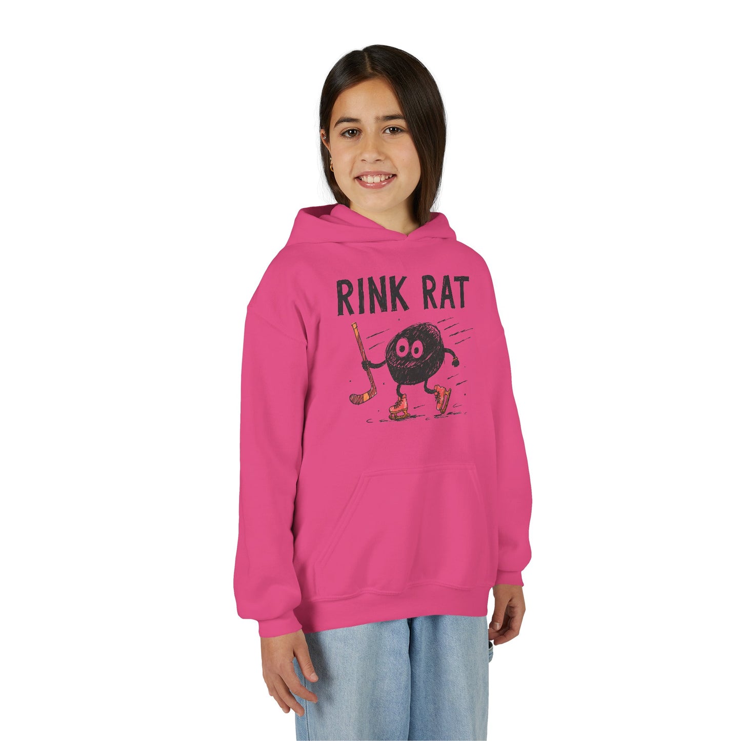Youth Hoodie — "Rink Rat"
