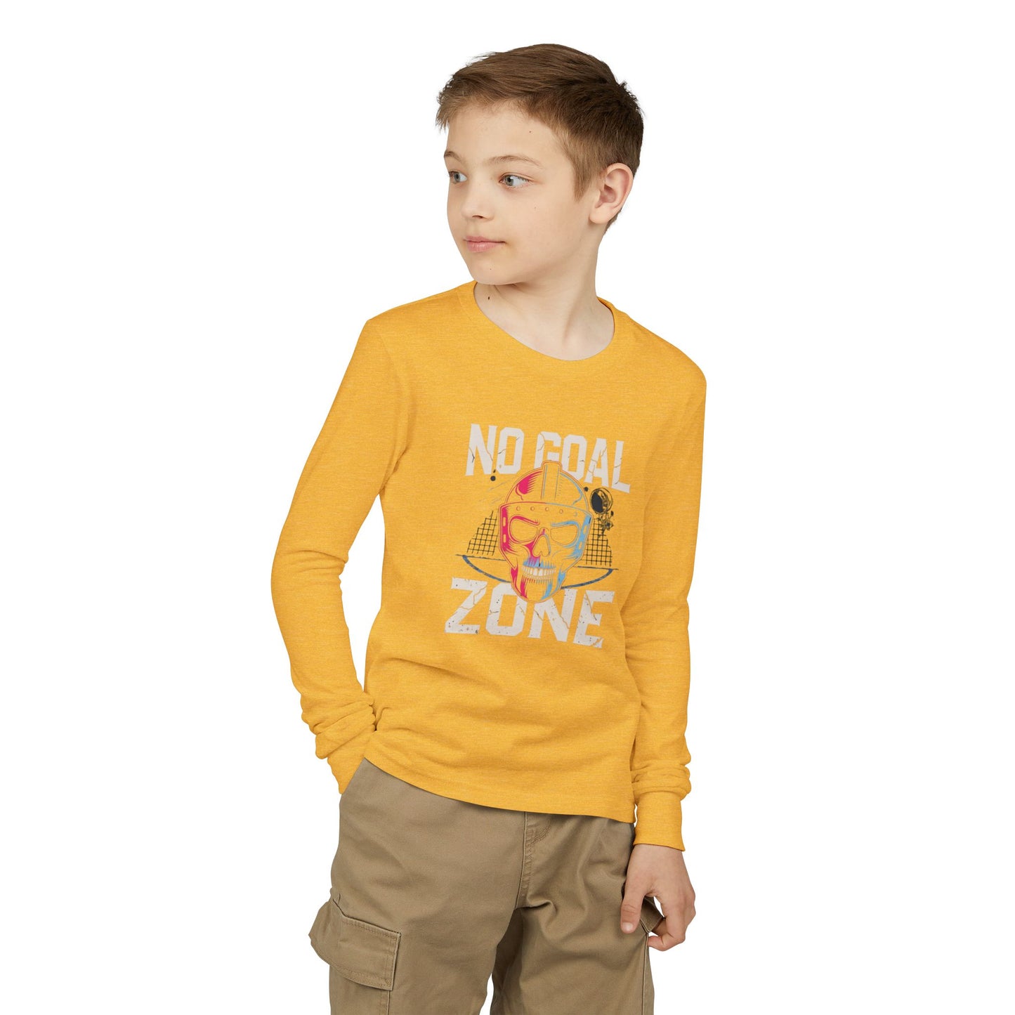 Youth Long Sleeve Tee — "No Goal Zone"