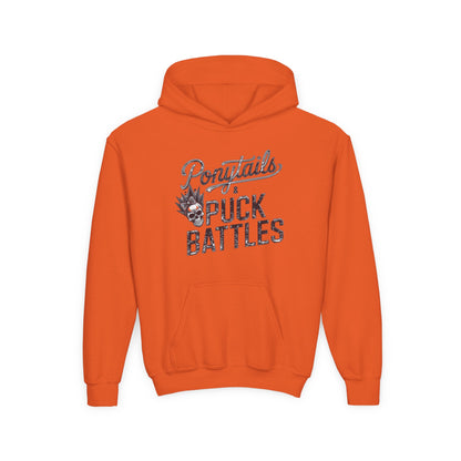 Ponytails & Puck Battles Hooded Sweatshirt by Gildan
