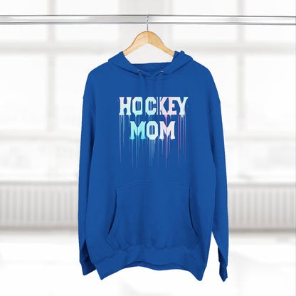 Lane Seven Hockey Mom Fleece Hoodie, Cozy Sweatshirt for Hockey Moms, Gift for Sports Enthusiasts, Winter Apparel, Perfect for Game Days