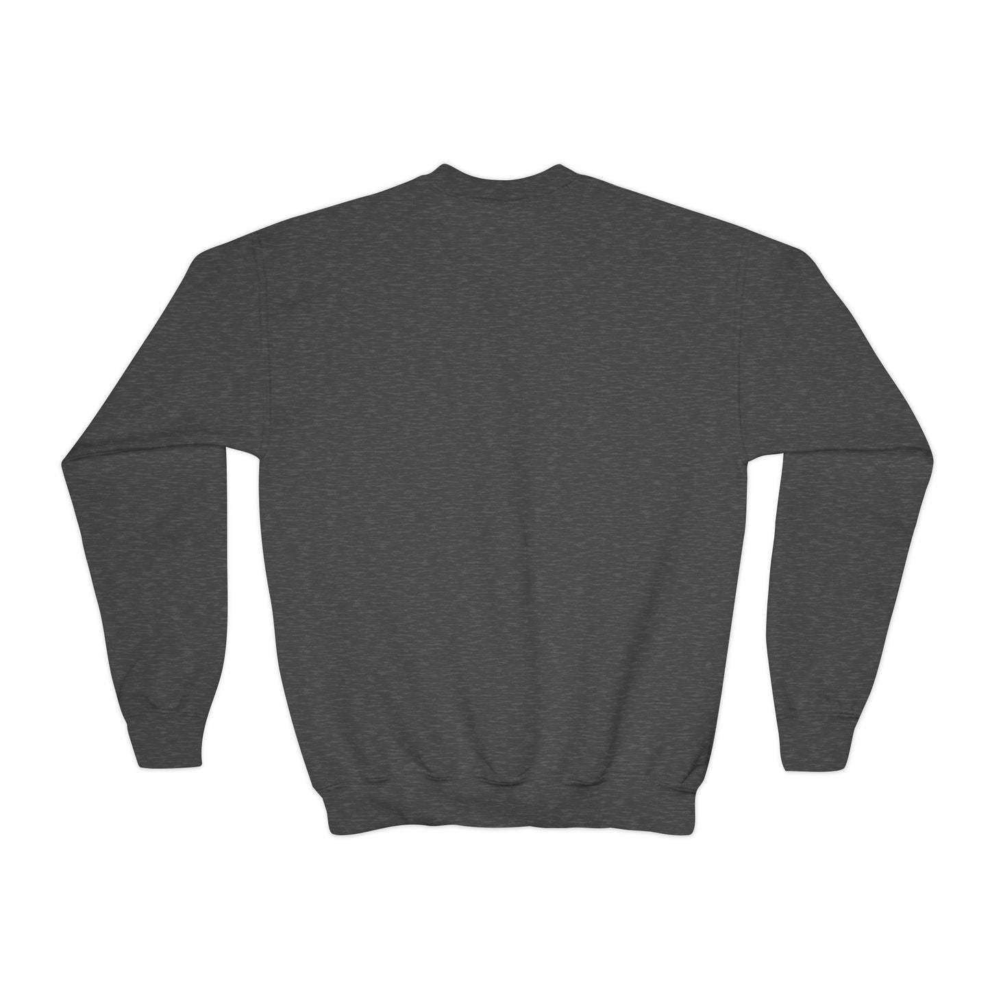 Youth Crewneck Sweatshirt — "Life Happens, Hockey Helps"