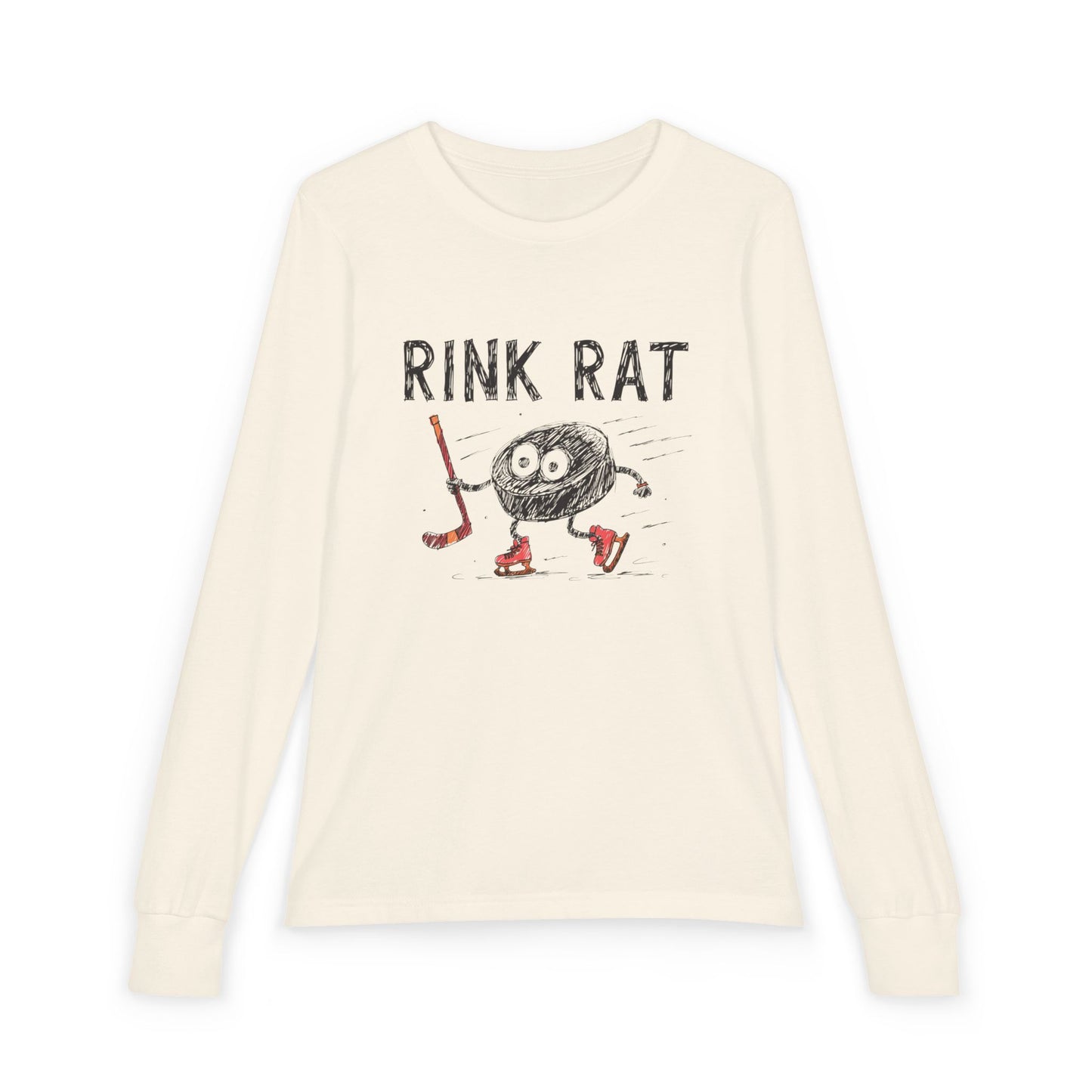 Youth Hockey Long Sleeve Tee - "Rink Rat"