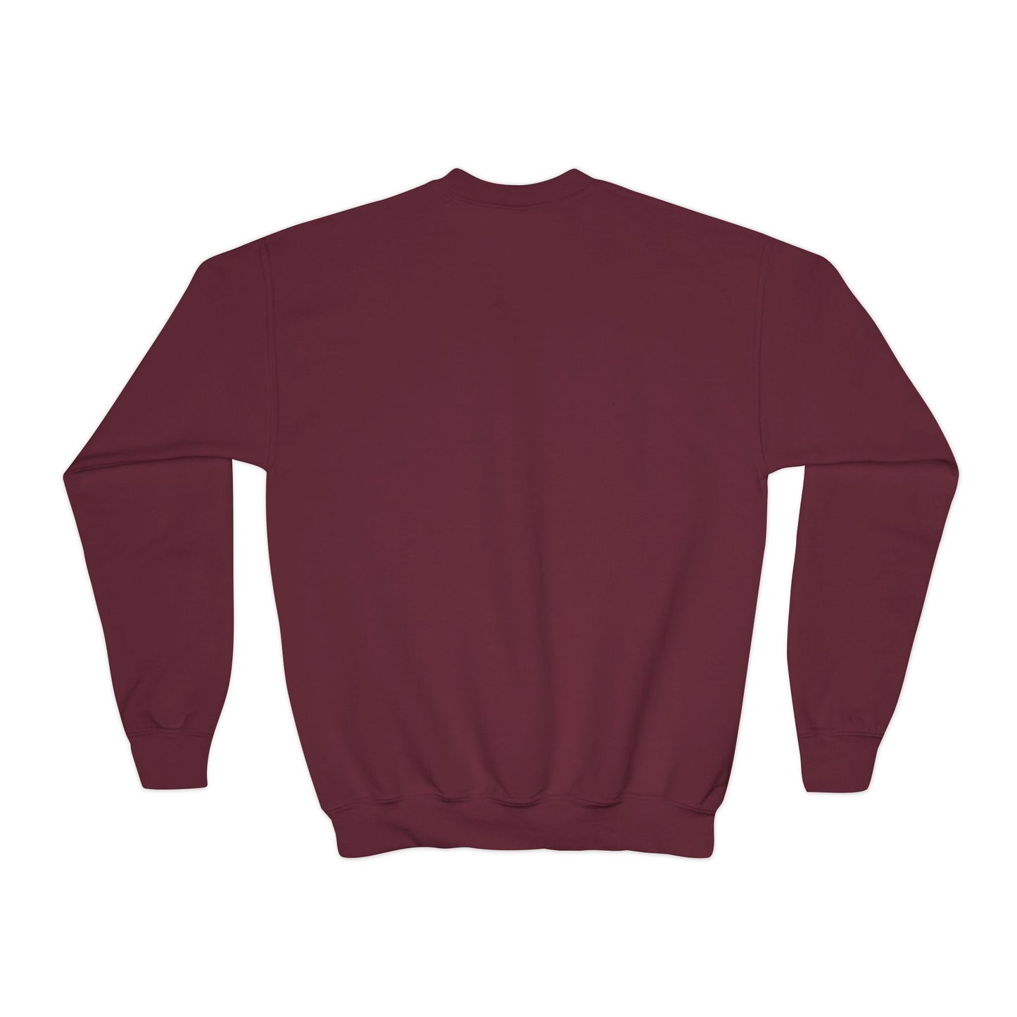 Youth Crewneck Sweatshirt — "Life Happens, Hockey Helps"