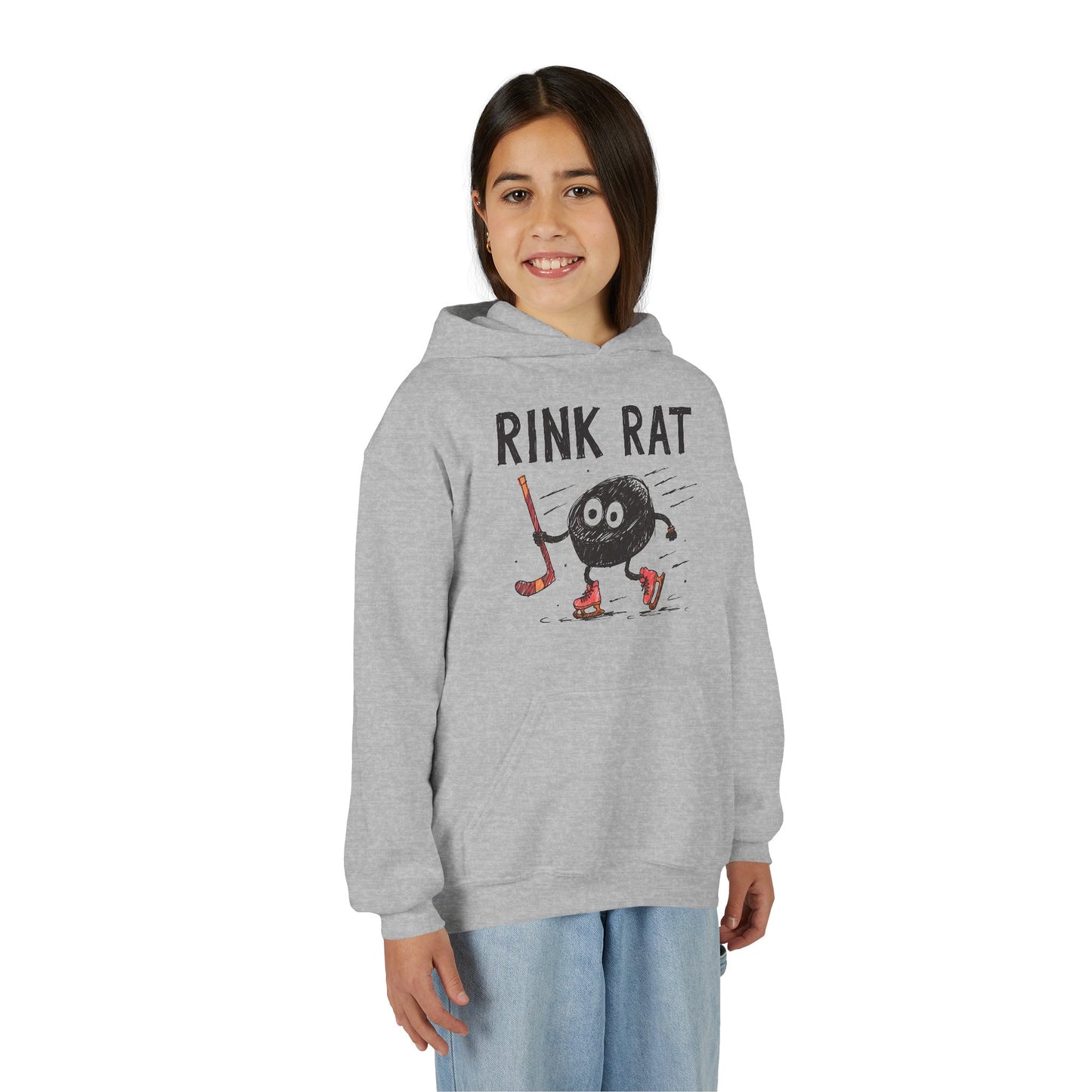 Youth Hoodie — "Rink Rat"