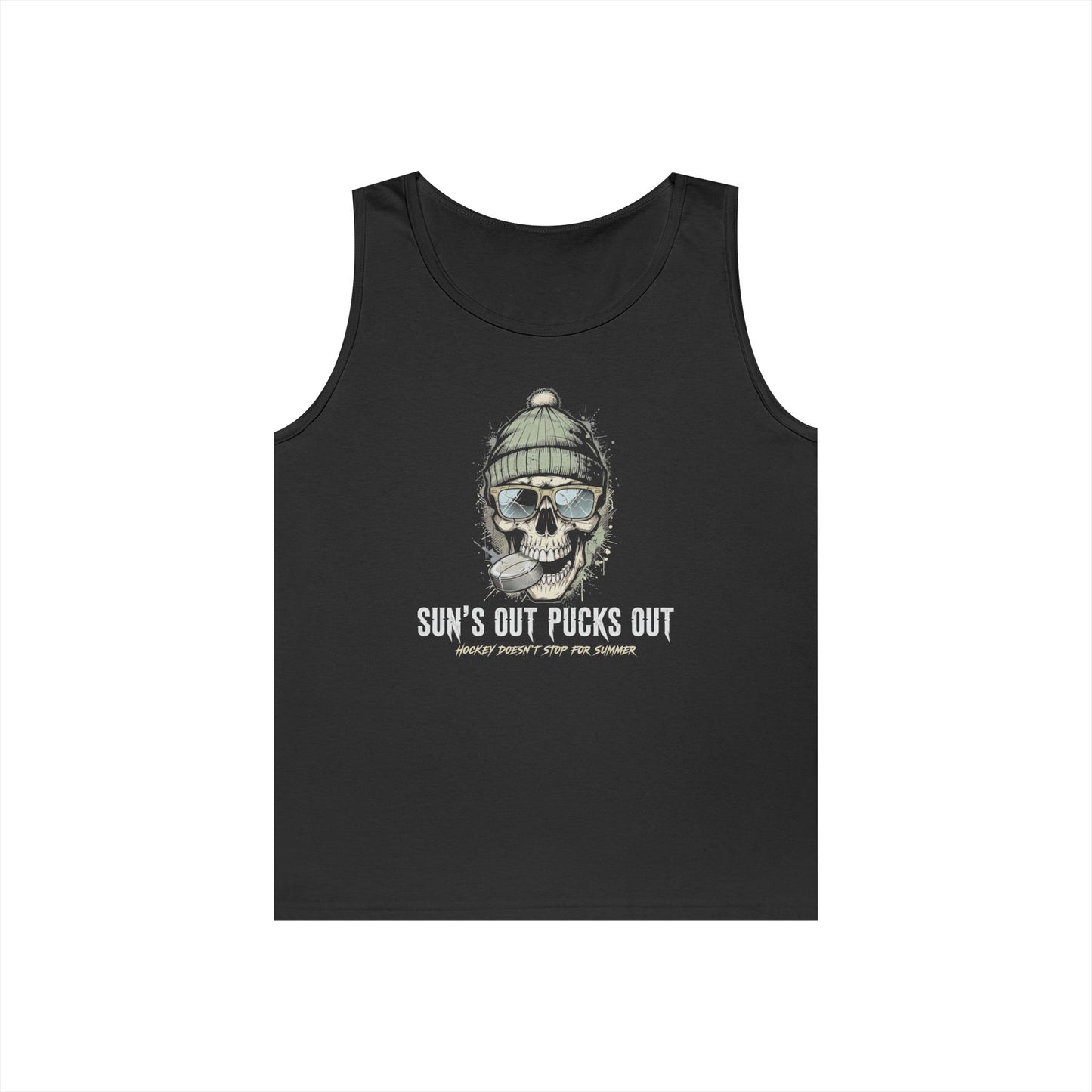"Sun's Out Pucks Out" Hockey Summer Tee