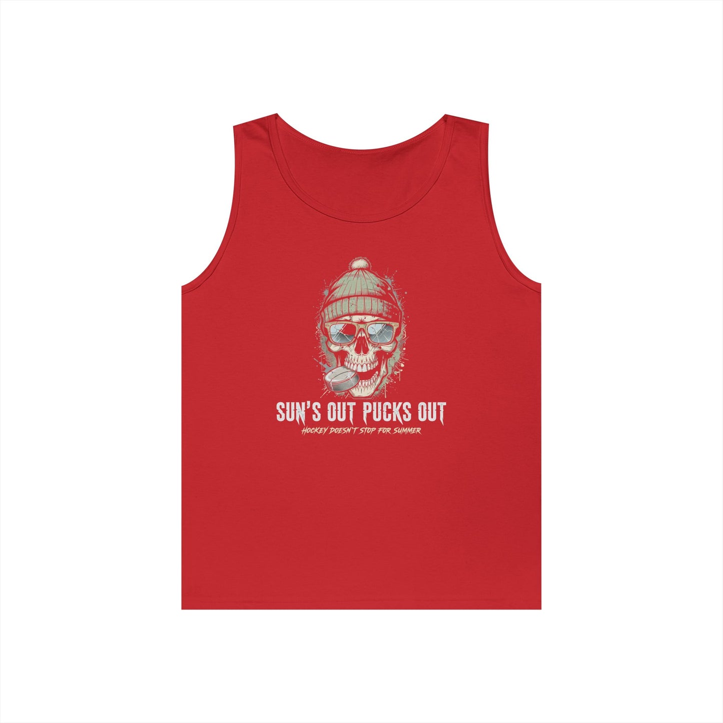 "Sun's Out Pucks Out" Hockey Summer Tee
