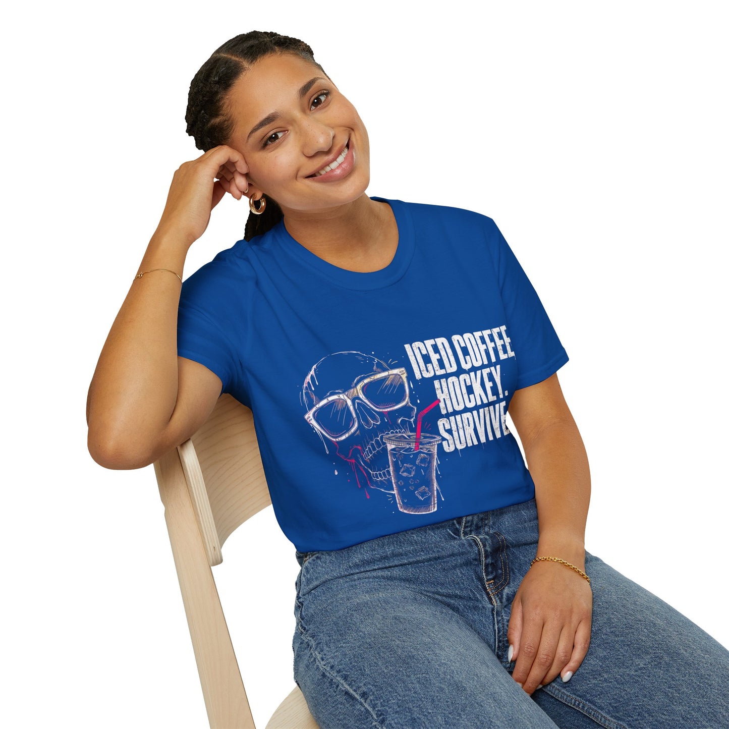 Iced Coffee. Hockey. Survive. T-Shirt