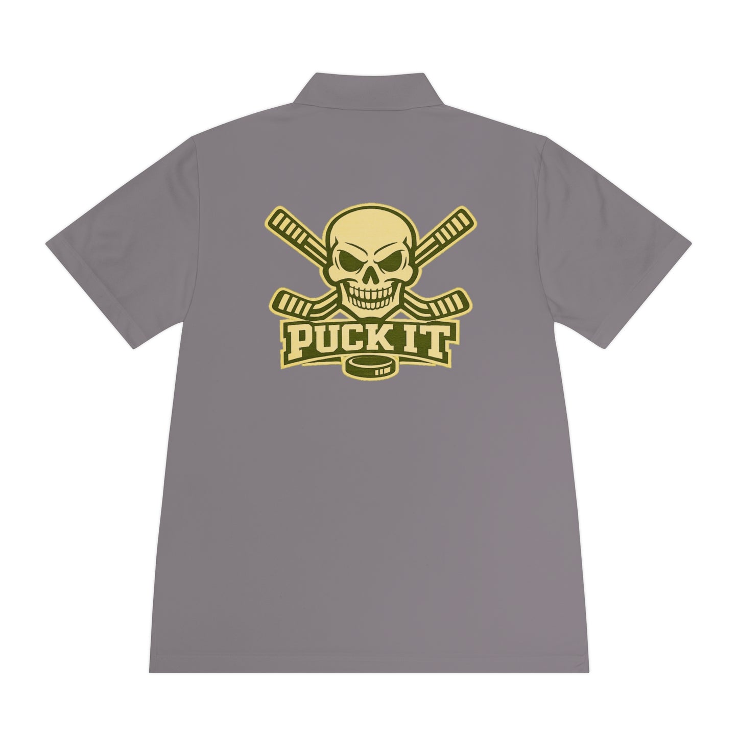 Hockey Skull Polo — "Puck It" Men's Sport Polo