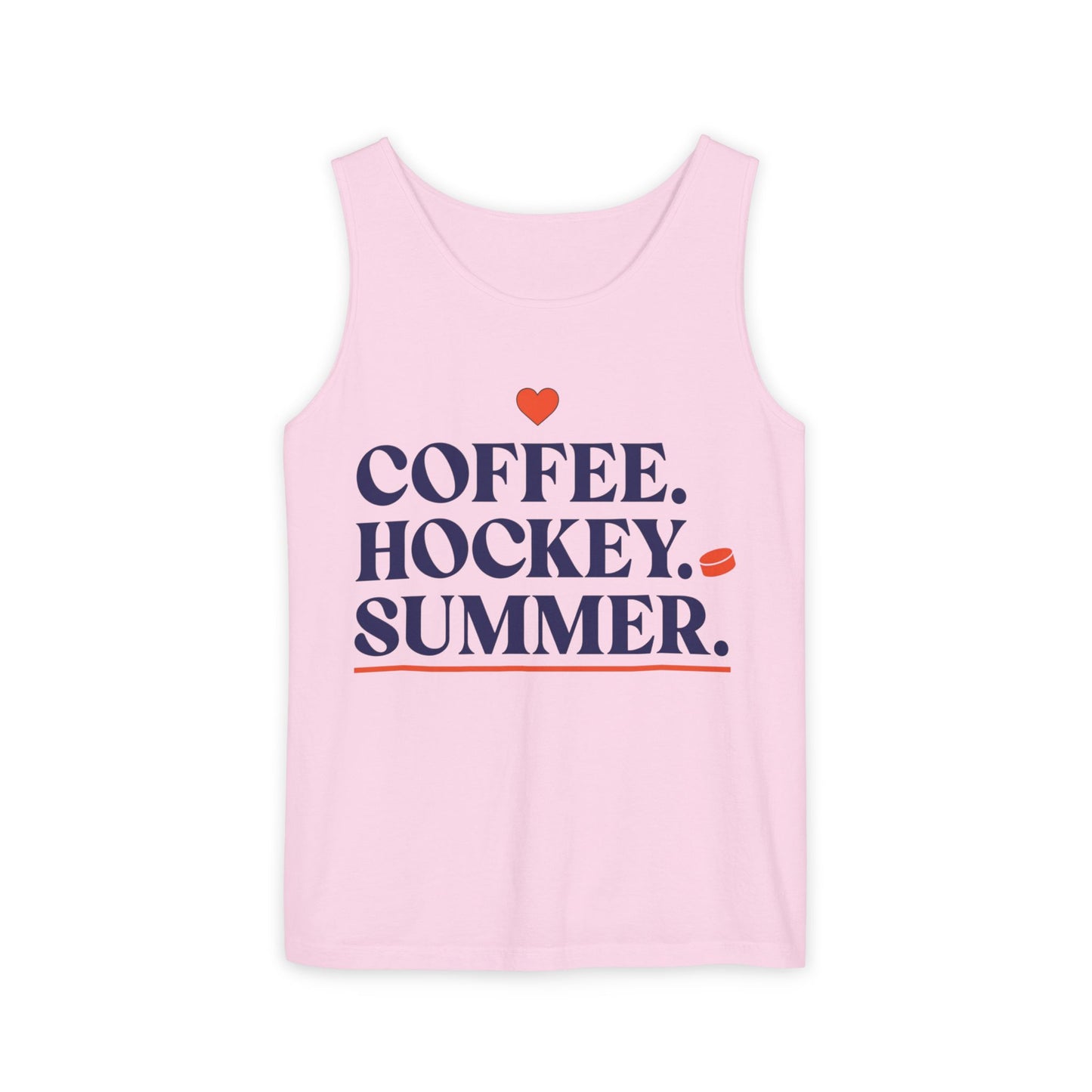 Coffee. Hockey. Summer. Tank Top