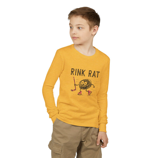 Youth Hockey Long Sleeve Tee - "Rink Rat"