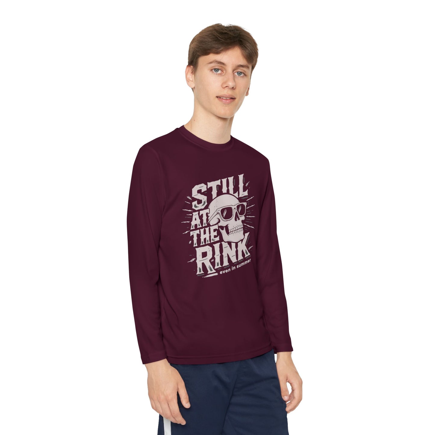 Youth Long Sleeve Tee — "Still At The Rink"