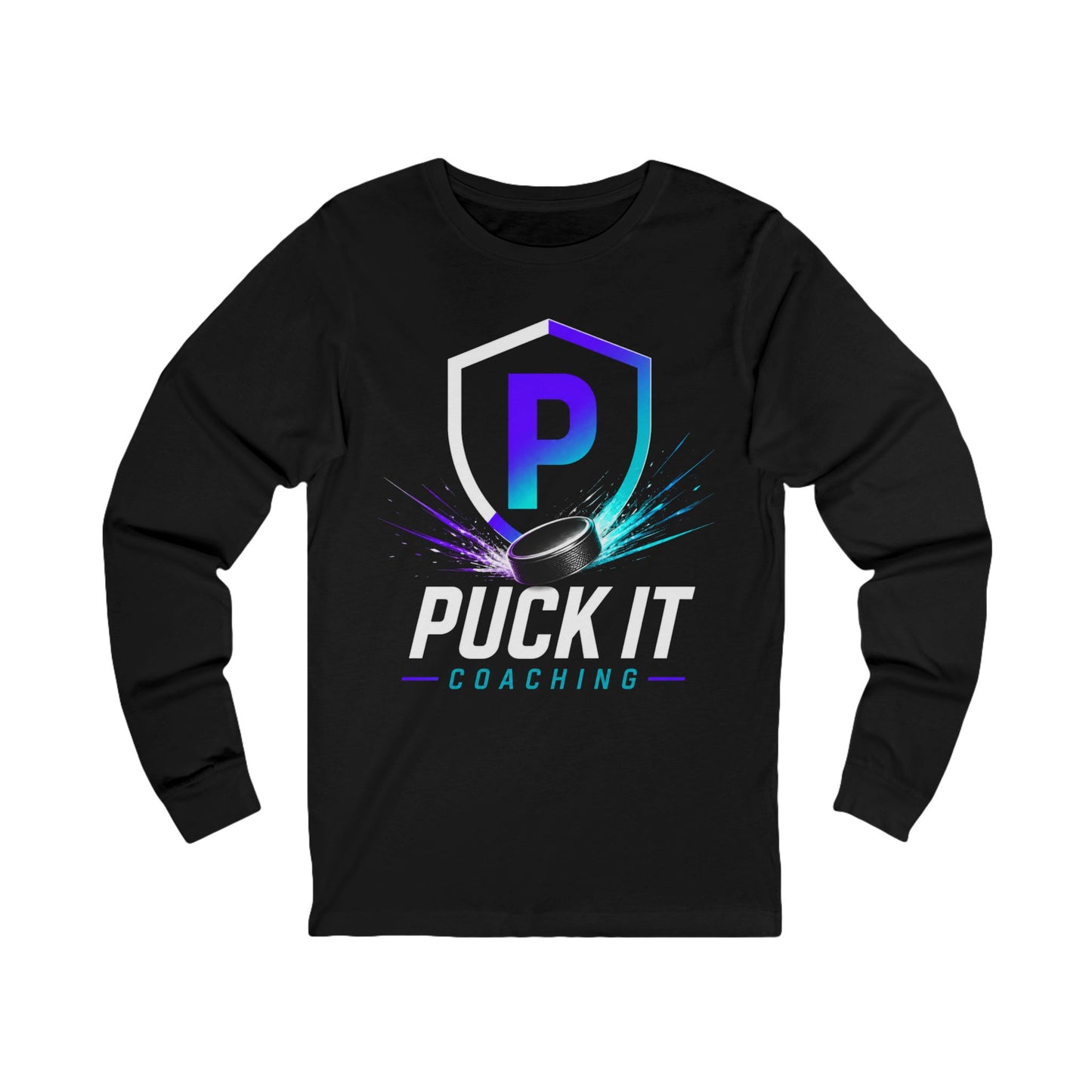 Puck It Coaching Long Sleeve Tee — "Develop Today. Dominate Tomorrow."