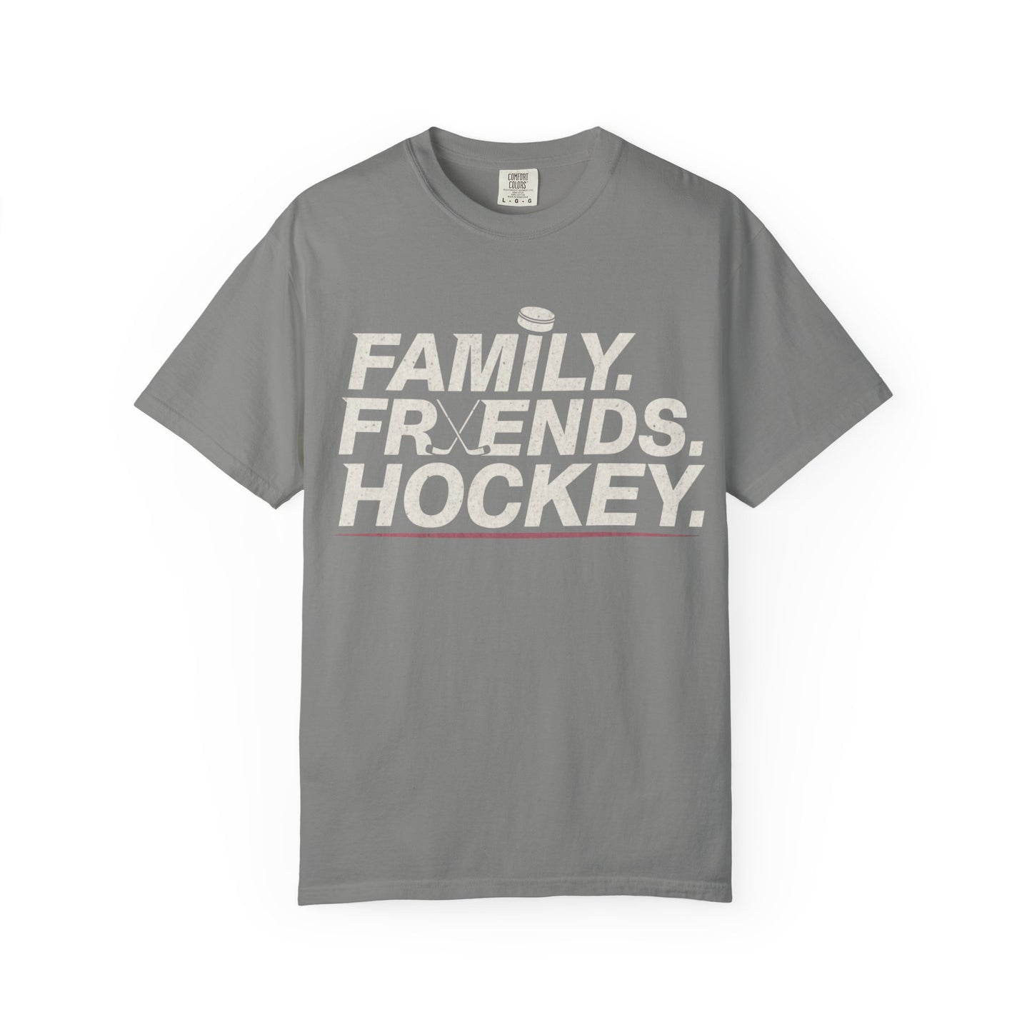 Family. Friends. Hockey. T-shirt