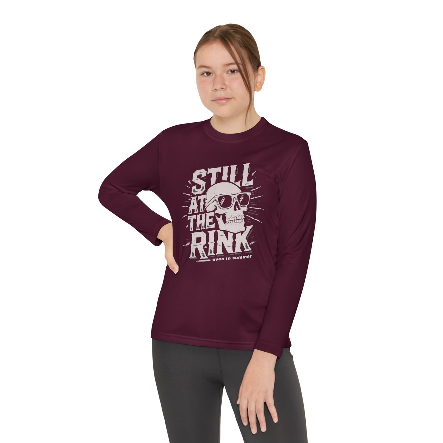 Youth Long Sleeve Tee — "Still At The Rink"