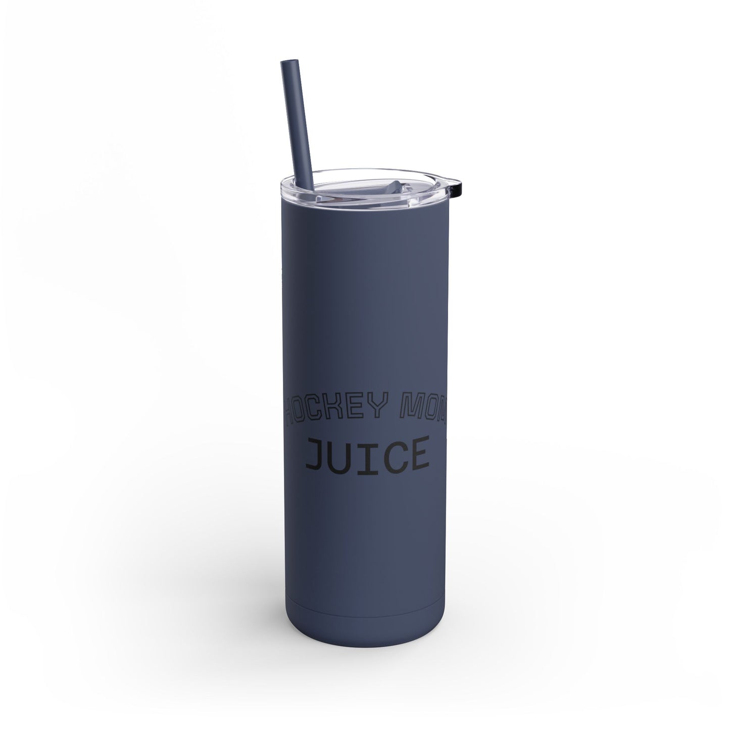 Hockey Themed Skinny Tumbler, Personalized Travel Mug, Sports Team Gift, Hockey Fan Merchandise, Unique Cup for Players