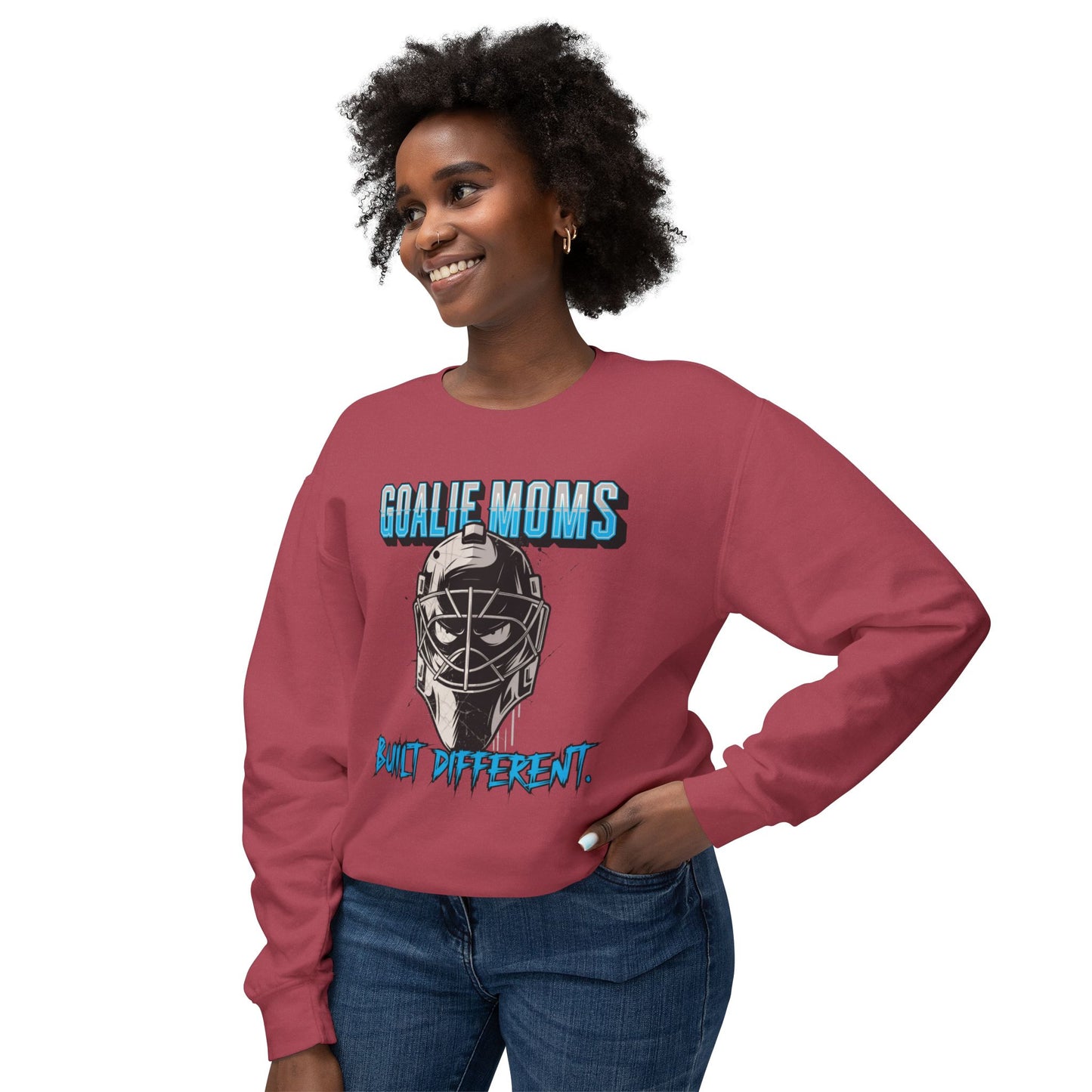 Goalie Moms "Built Different" Crewneck