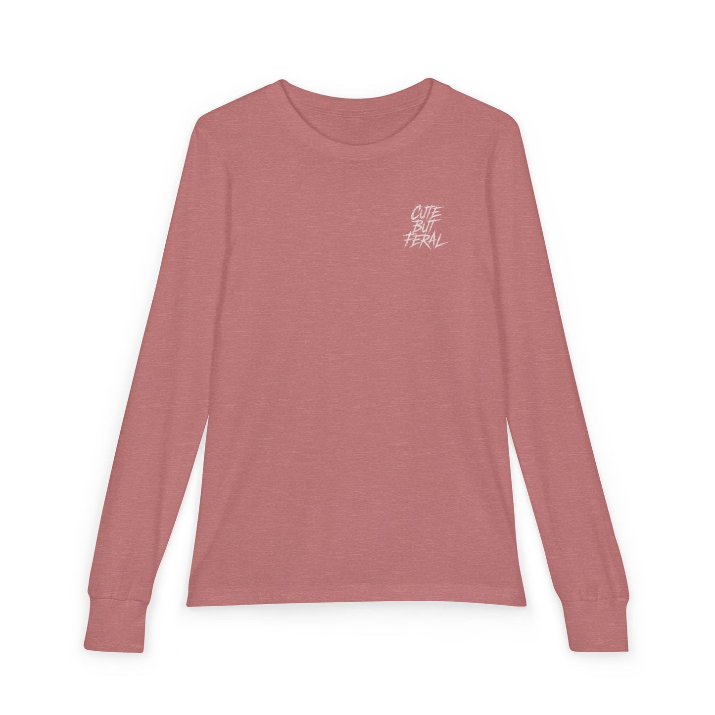 Cute But Feral Youth Long Sleeve Tee — Youth Jersey Shirt with Raccoon Graphic