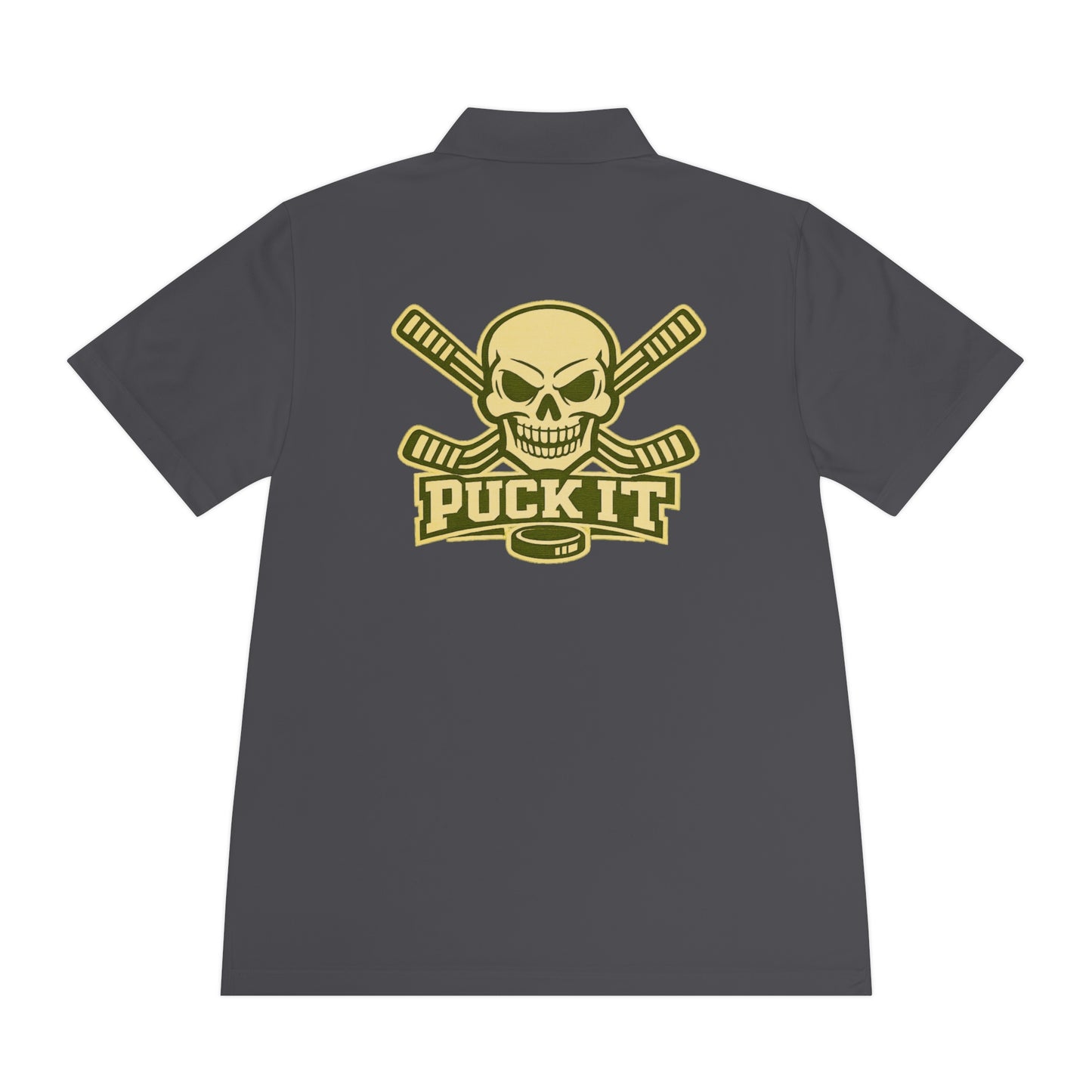 Hockey Skull Polo — "Puck It" Men's Sport Polo